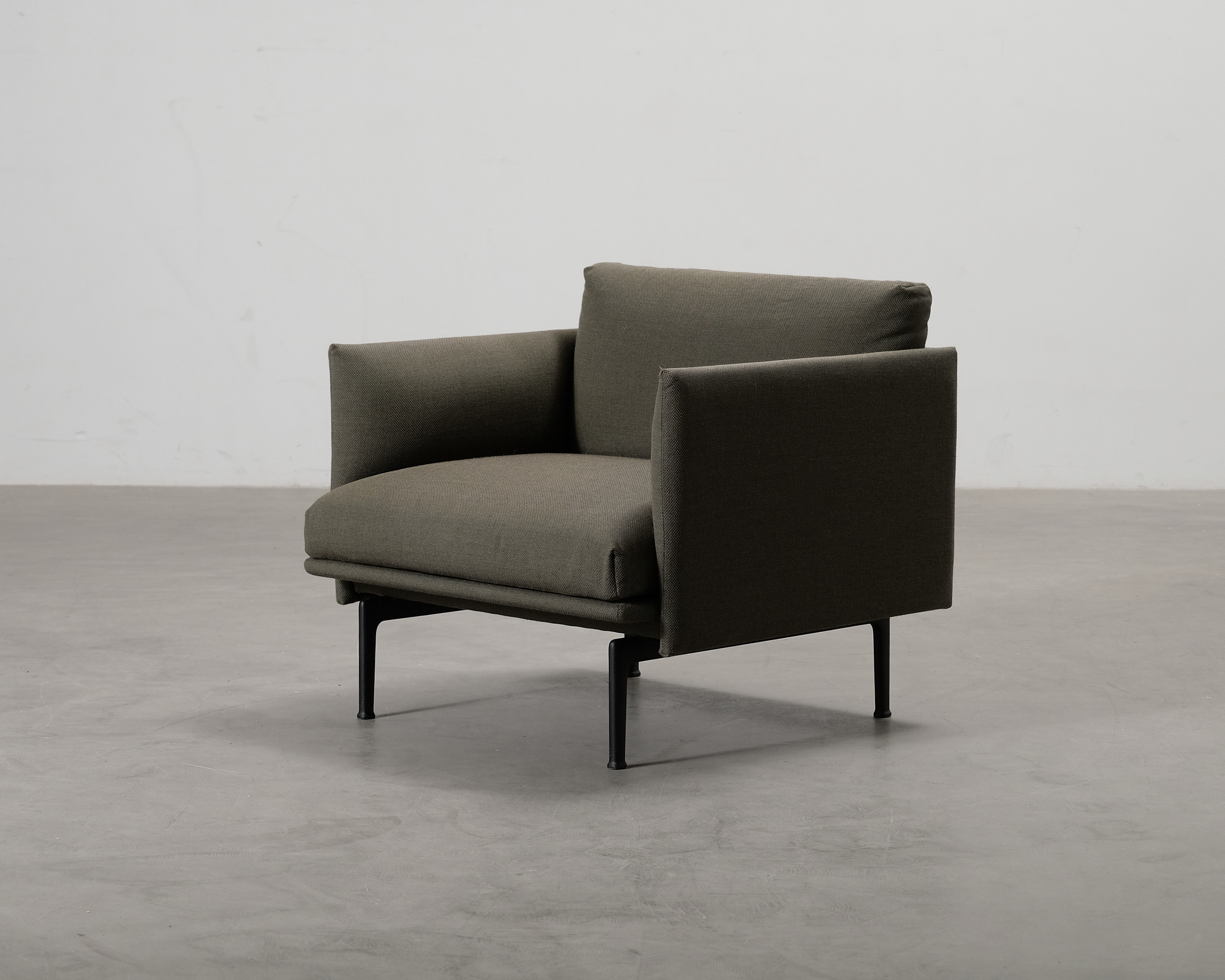Muuto Outline Studio fåtölj vihreä