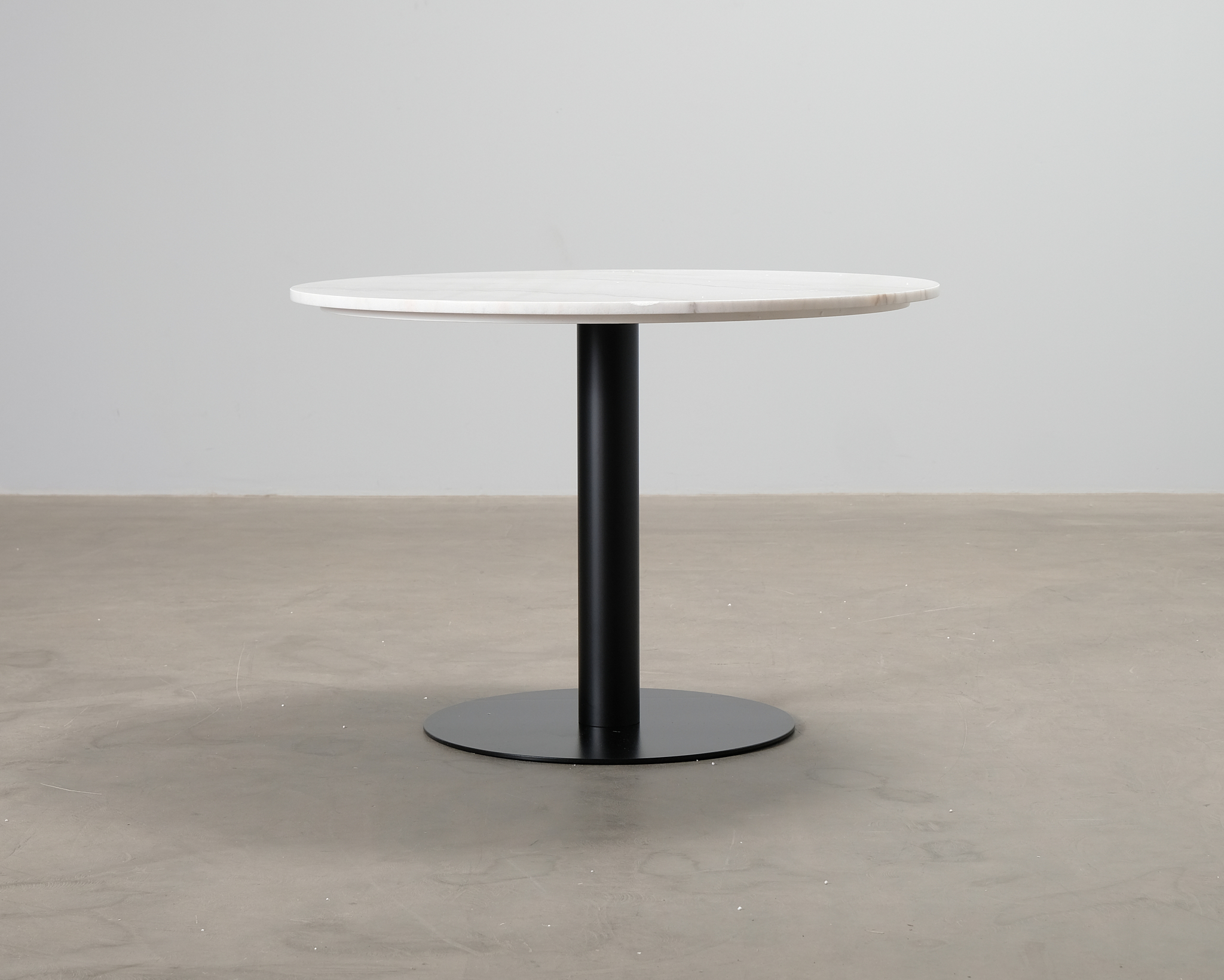 Estelle matbord &oslash; 106 cm vit marmor