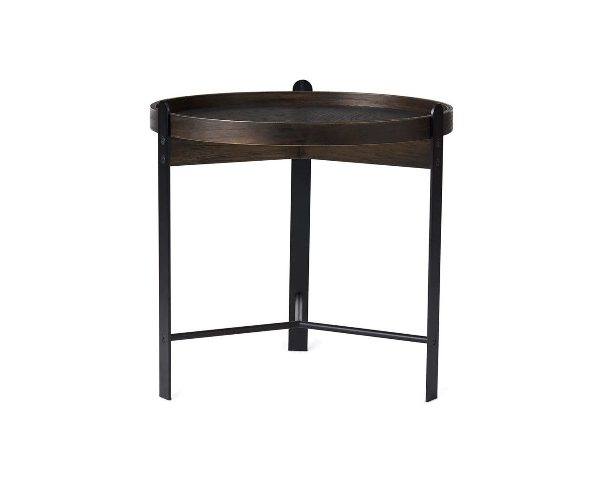 Warm Nordic Compose soffbord &oslash; 50 cm r&ouml;kt ek / svart
