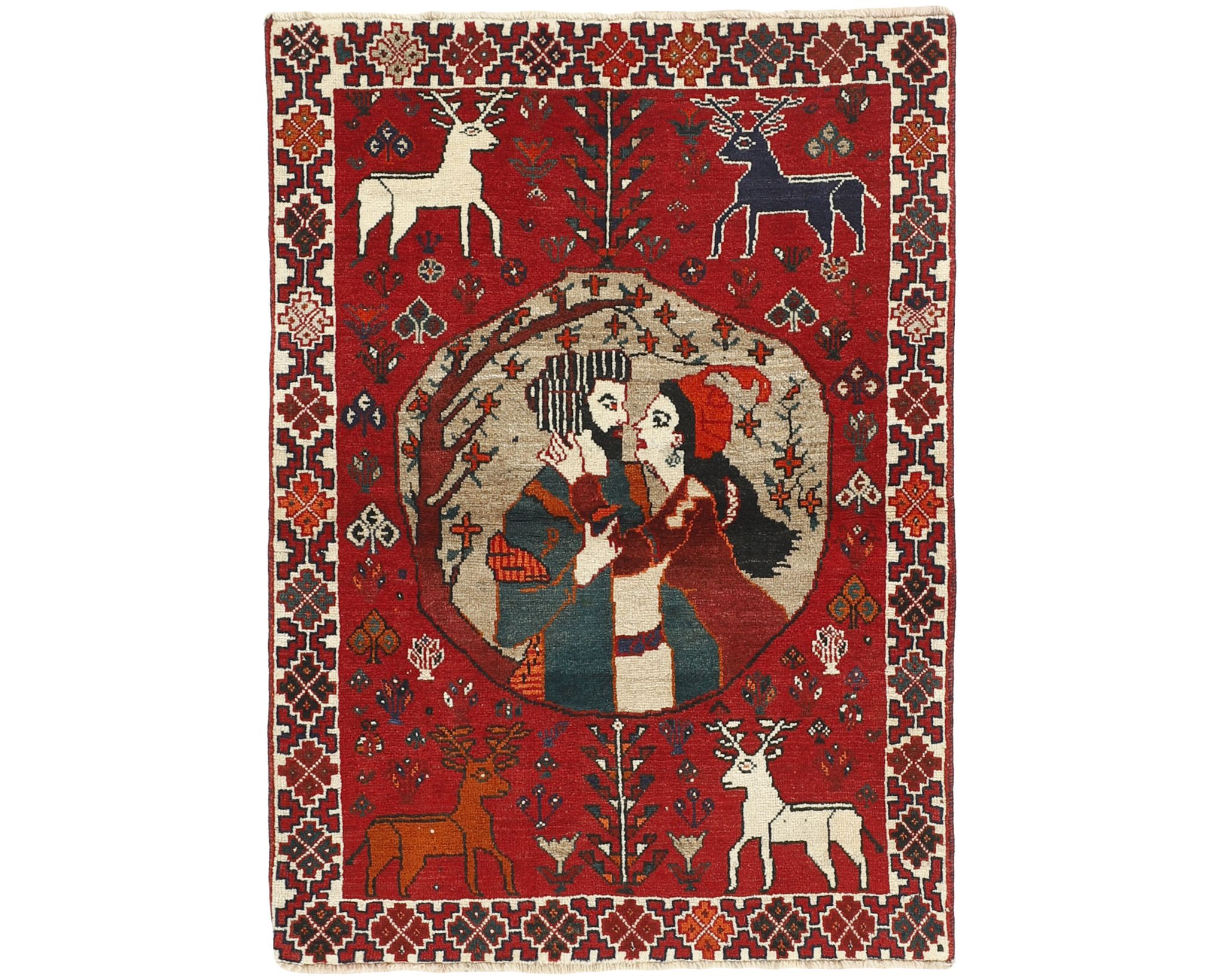 Kashghai orientalisk matta 108 x 156 cm