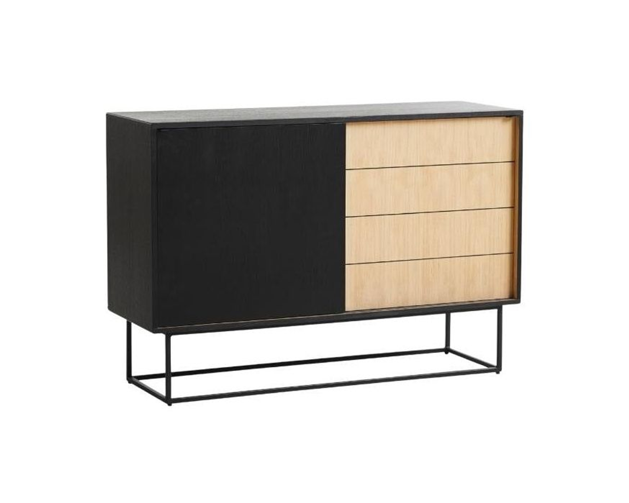 Woud Virka High sk&auml;nk 120cm ek / svart