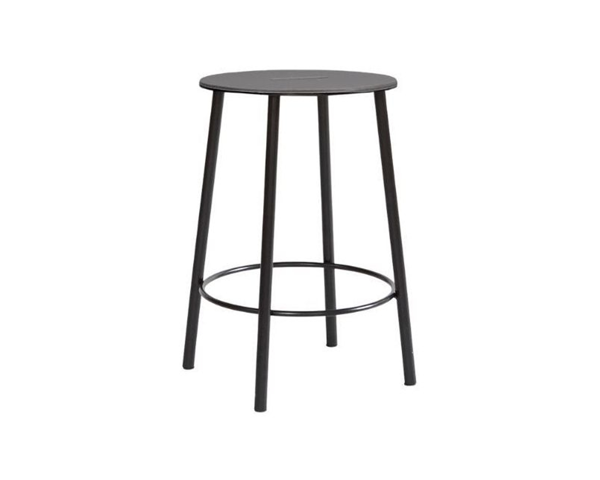 FRAMA Adam R031 pall 50 cm antracit l&auml;der / svart