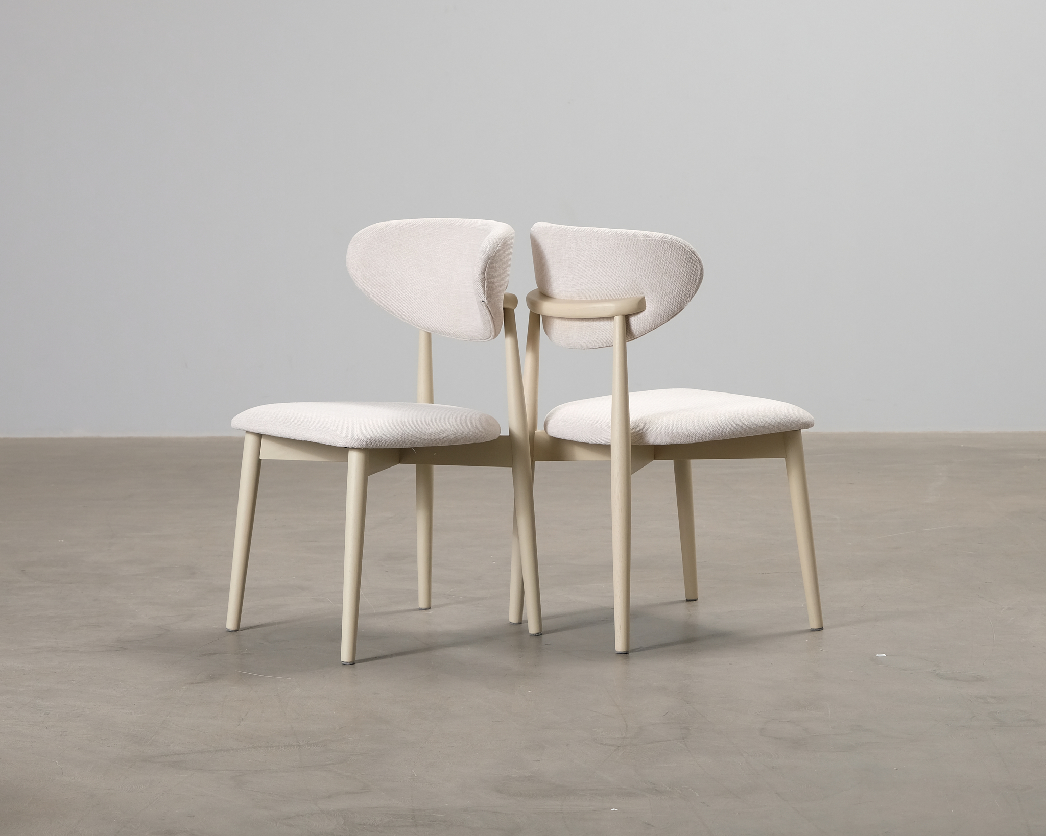 Molly matstol beige, set om 2 st