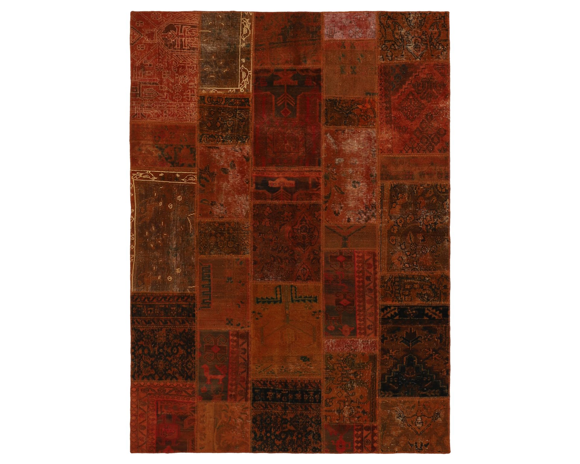 Vintage Patchwork orientalisk matta 173 x 245 cm