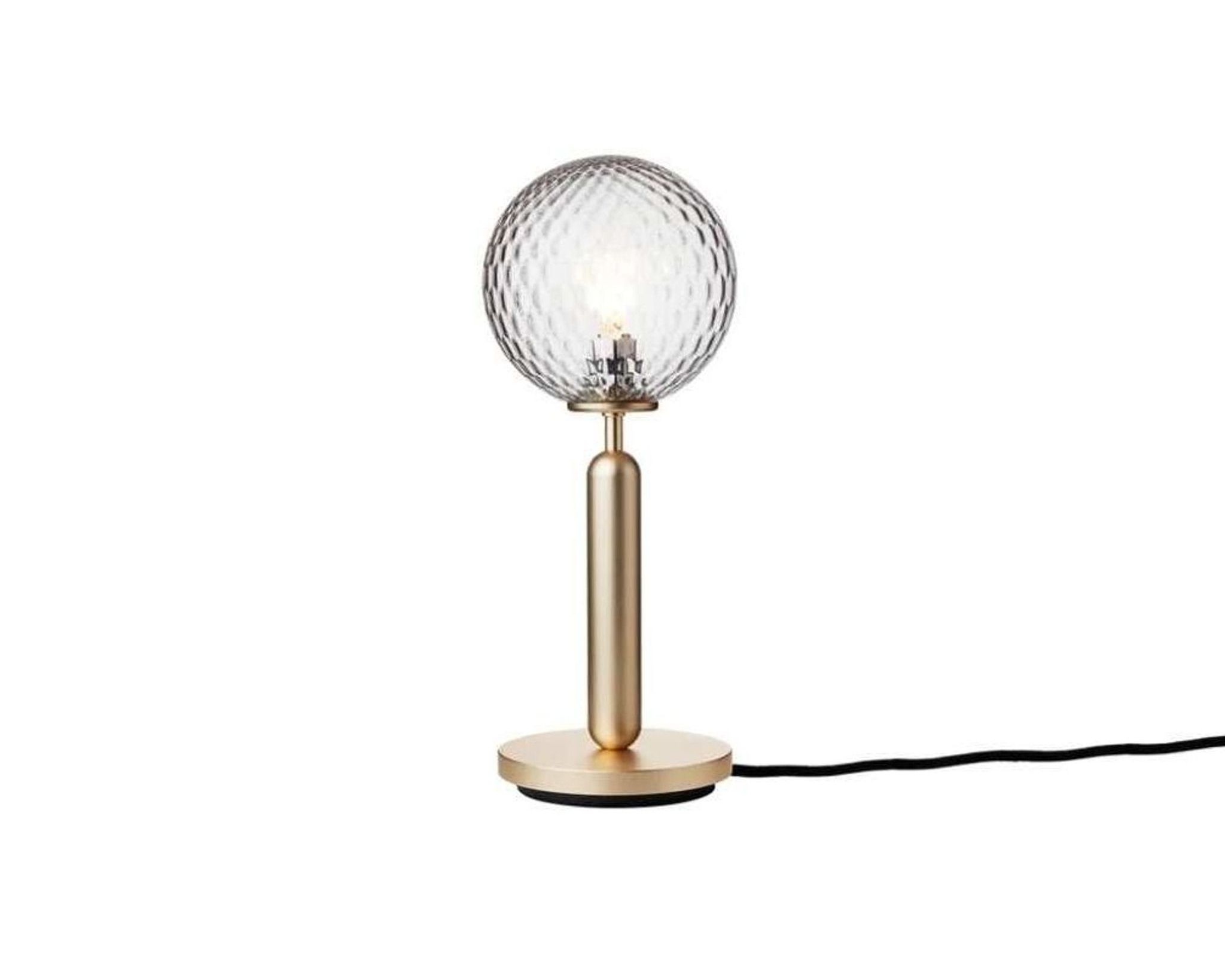 Nuura Miira bordslampa &oslash; 14 cm m&auml;ssing / genomskinlig