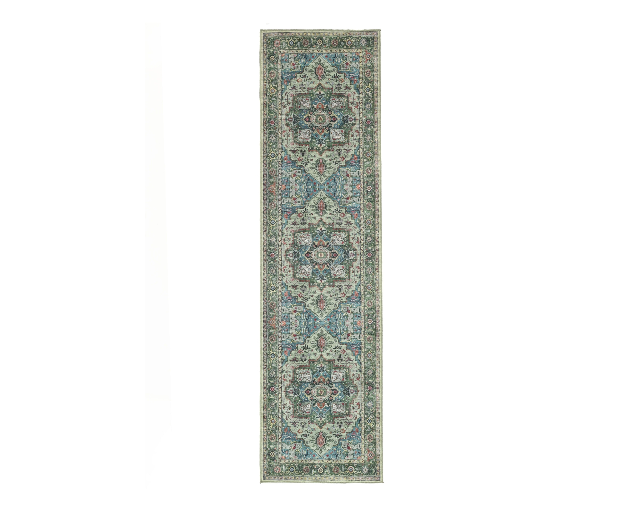 Rugvista Essential Georgia Oriental hallmatta 80 x 300 cm grön