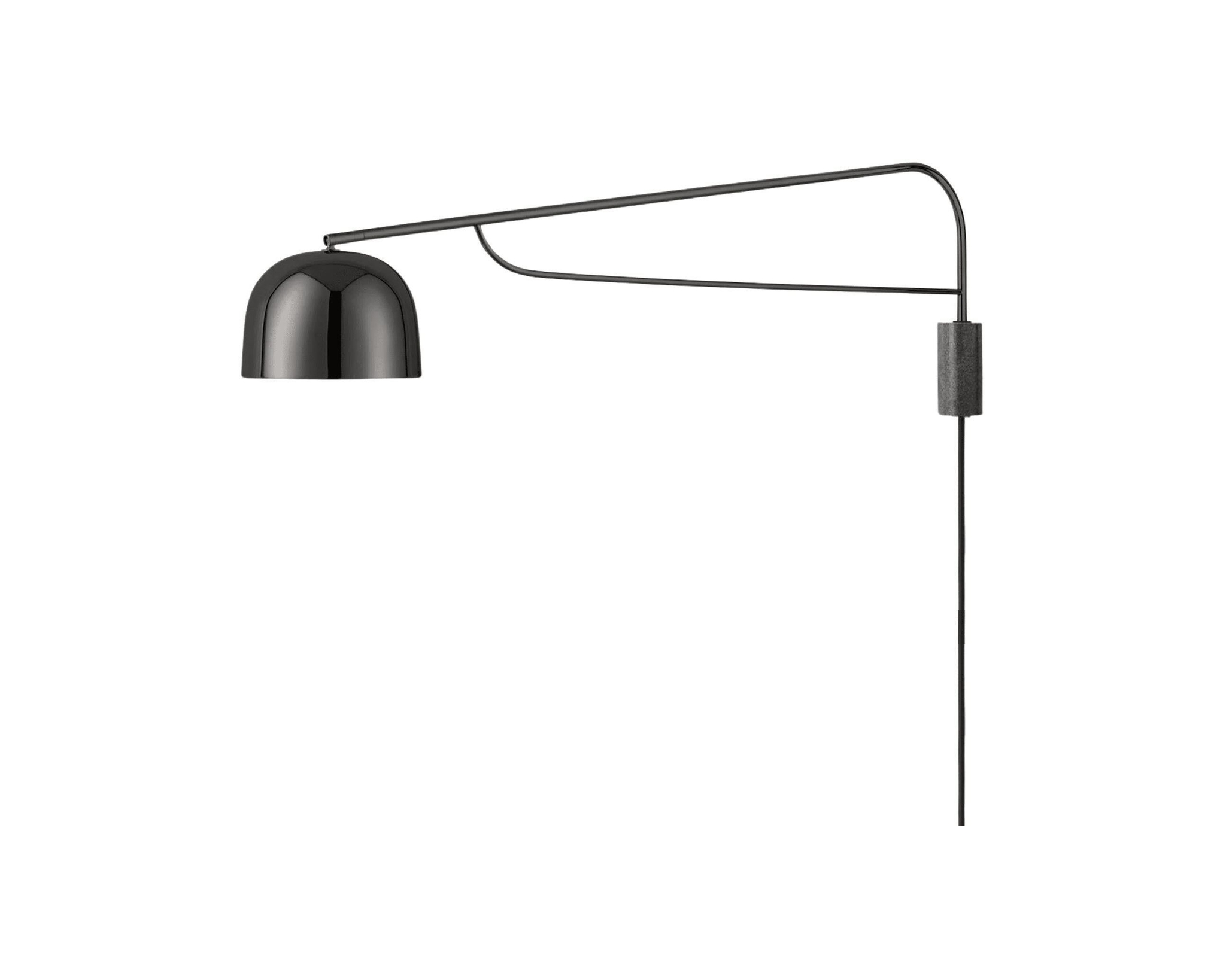 Normann Copenhagen Grant v&auml;gglampa &oslash; 17,5 cm svart / granit