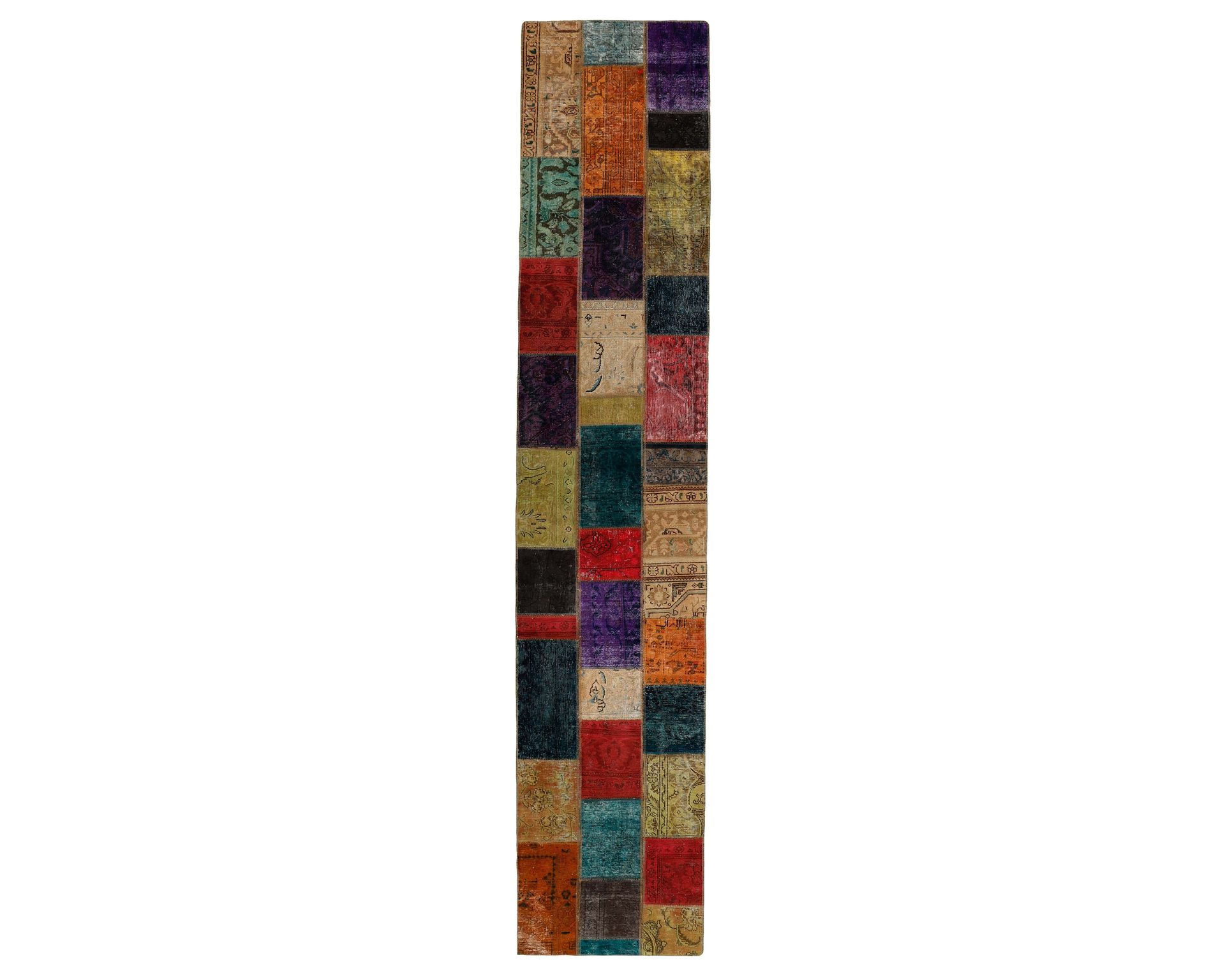 Vintage Patchwork orientalisk matta 82 x 410 cm