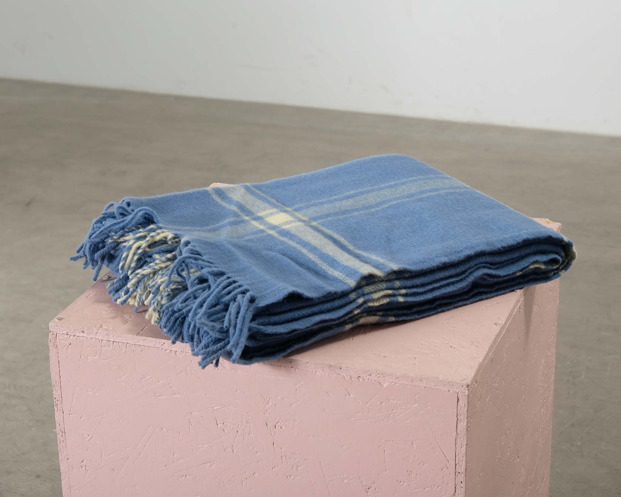 Normann Copenhagen Papa Check filt sininen / keltainen