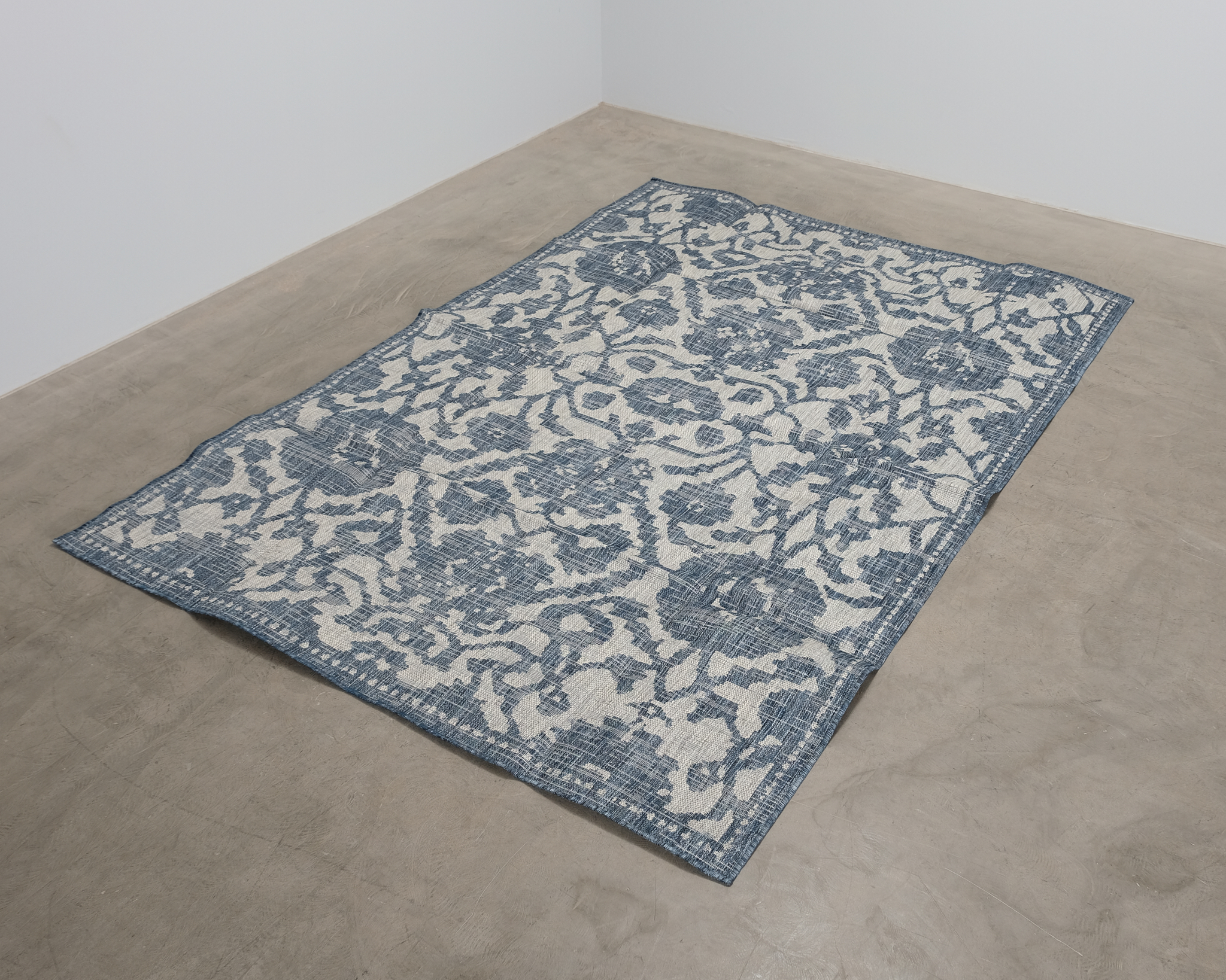 Rugvista matta 200 x 300 cm blå