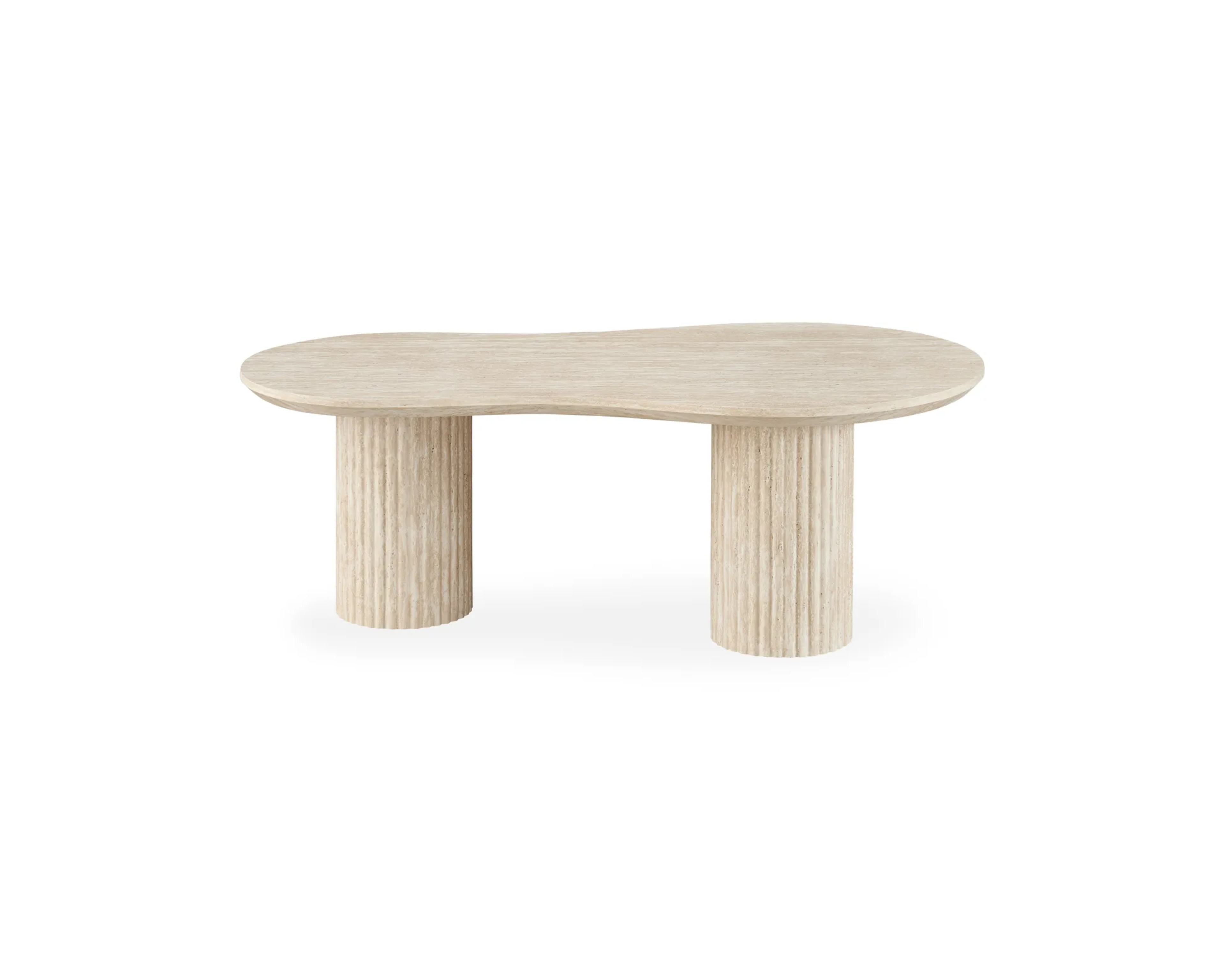 Uppveda soffbord 130 cm beige