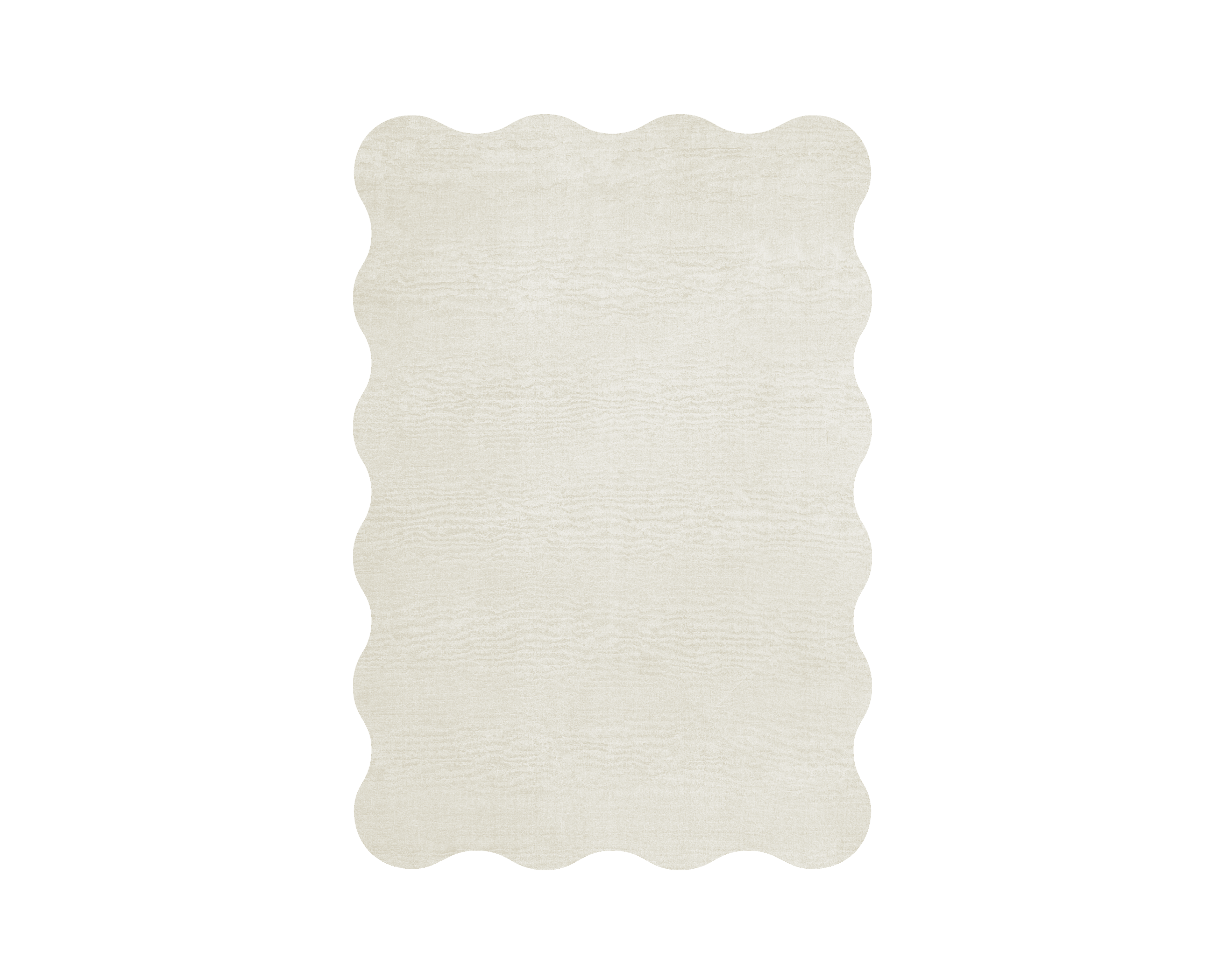 Layered Scallop 180 x 270 cm matta Bone White
