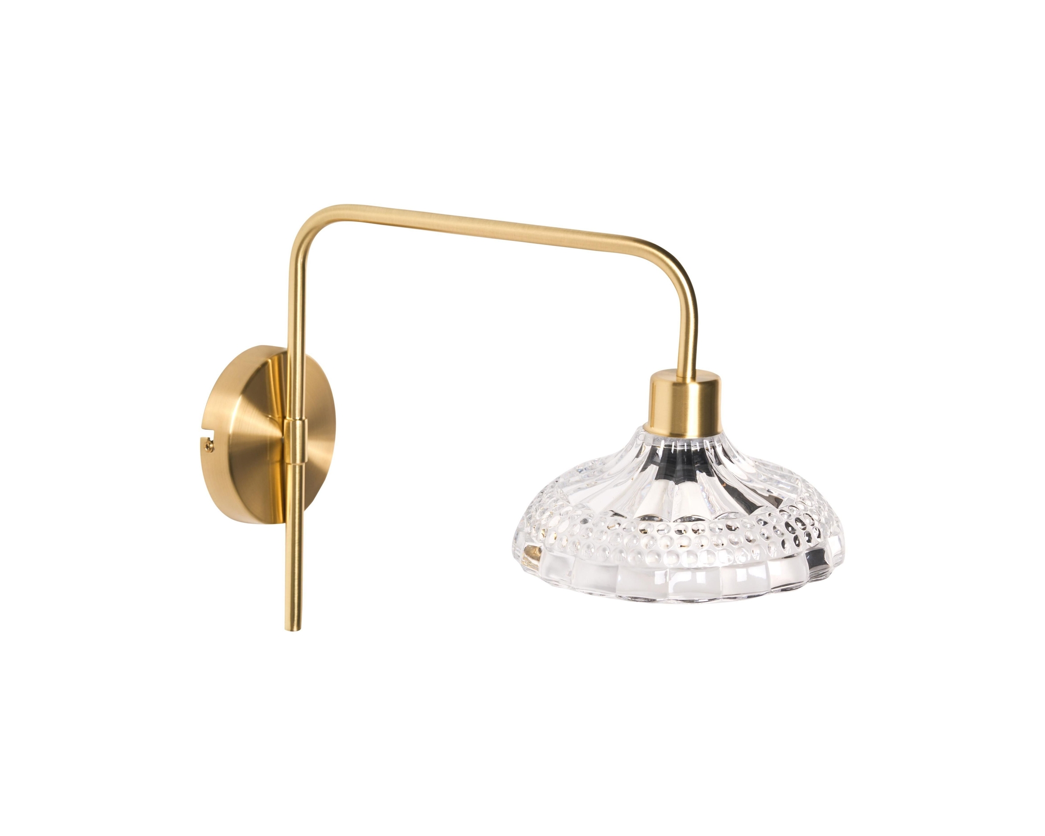 Beliani Molino v&auml;gglampa guld, set om 2 st
