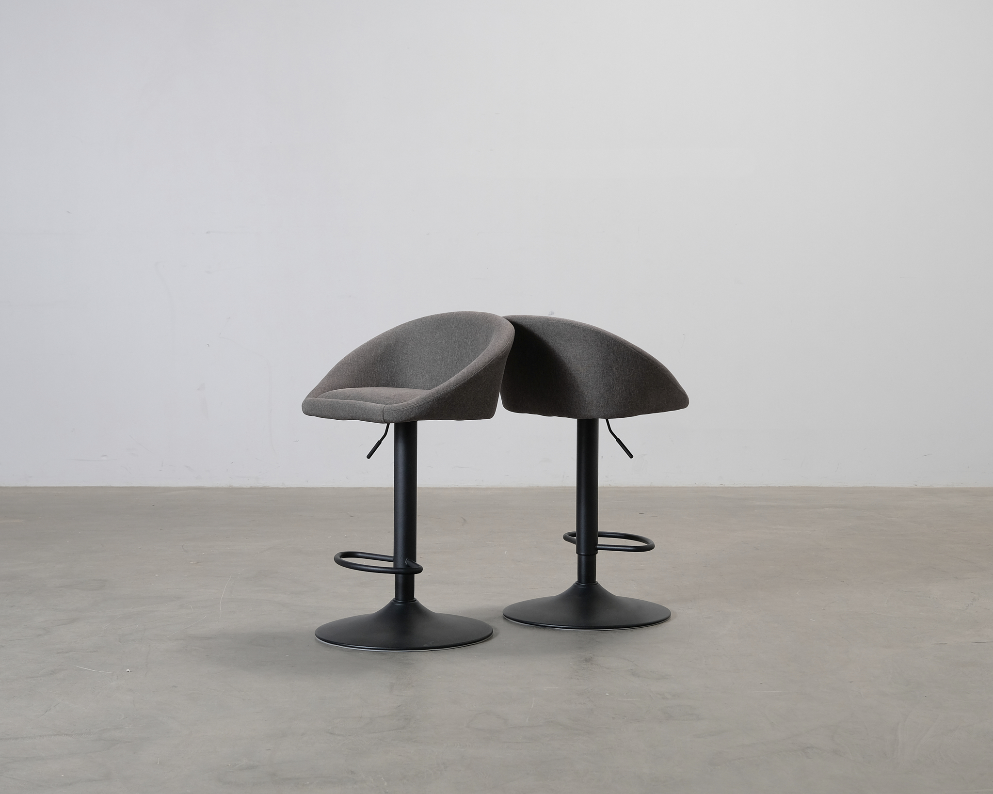 Baarituoli harmaa, 2 kpl setti