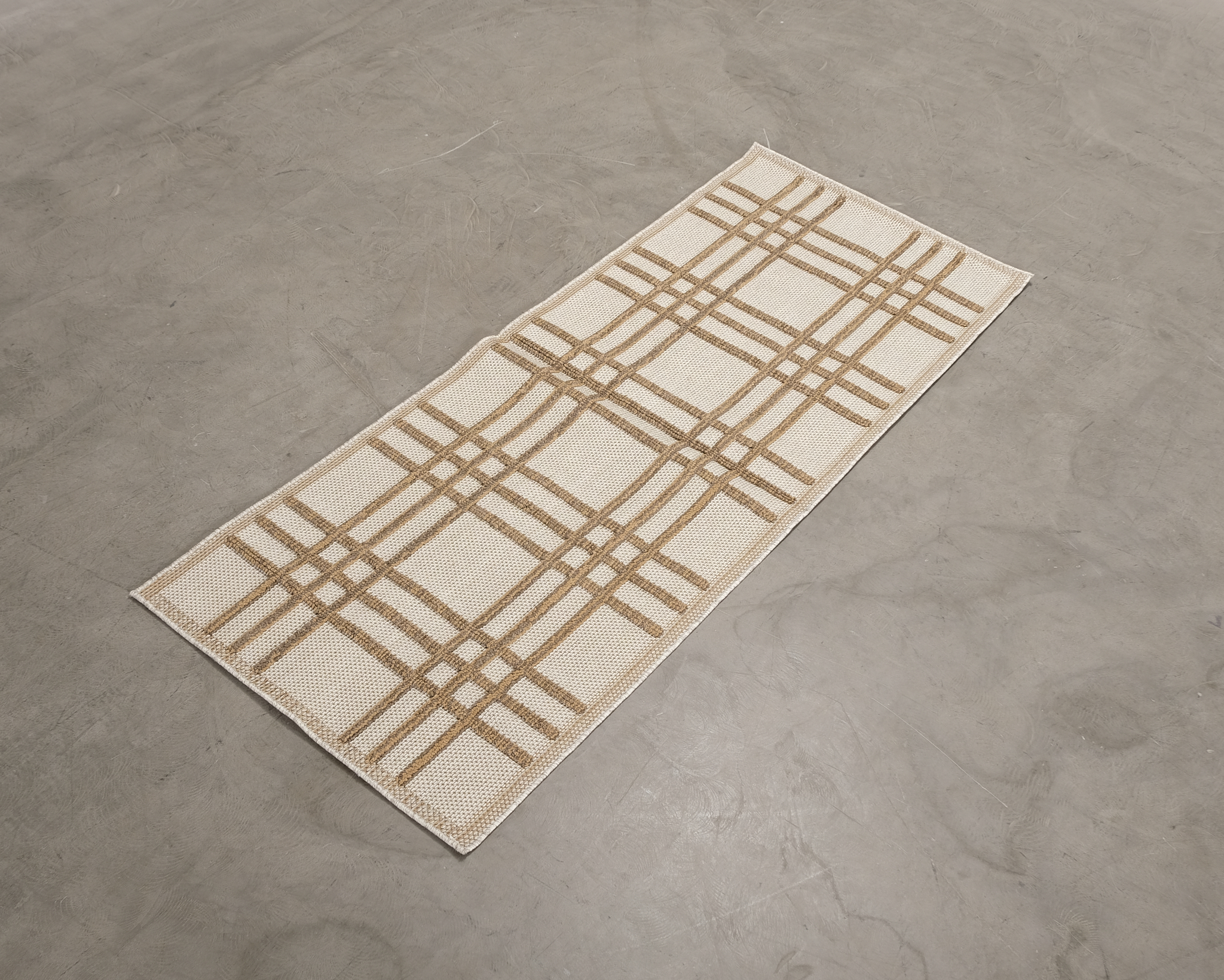 Rugvista Rutan matta 80 x 200 cm beige / brun
