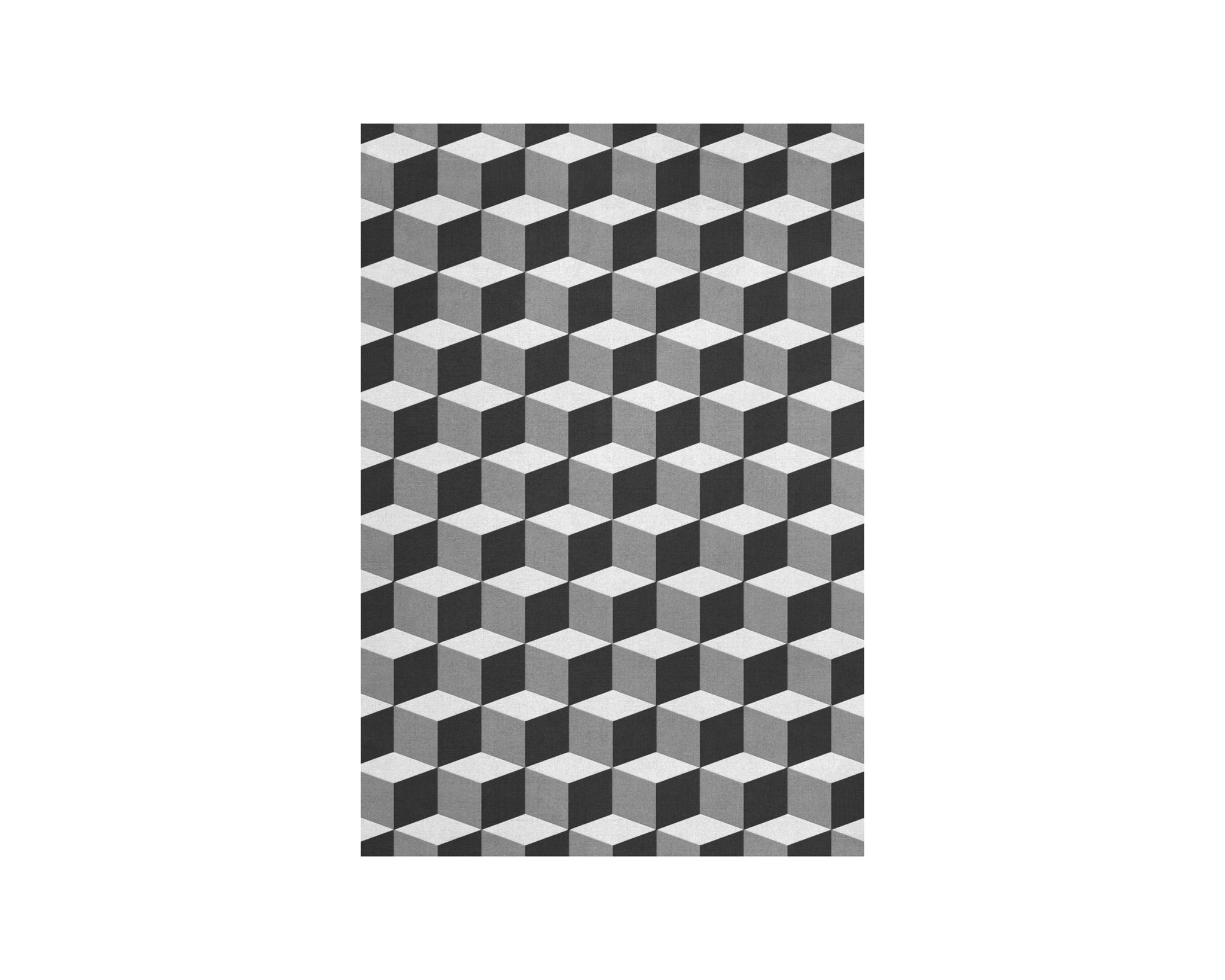 Layered Illusion ullmatta 200 x 300 cm Monochrome
