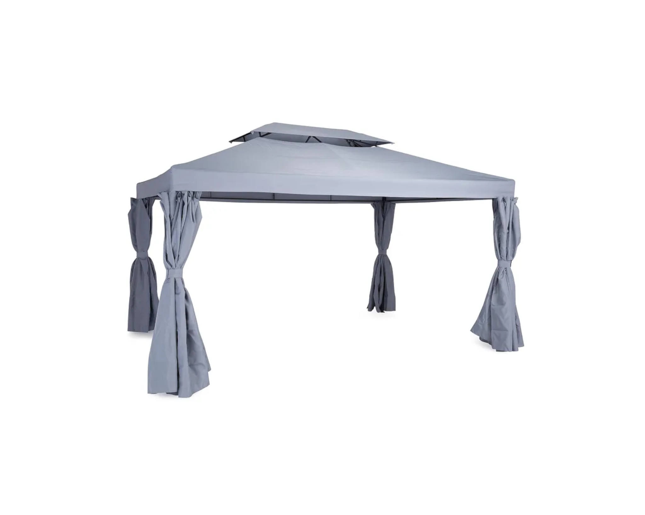 Bermuda paviljongtyg väggar 3 x 4 m ljusgrå