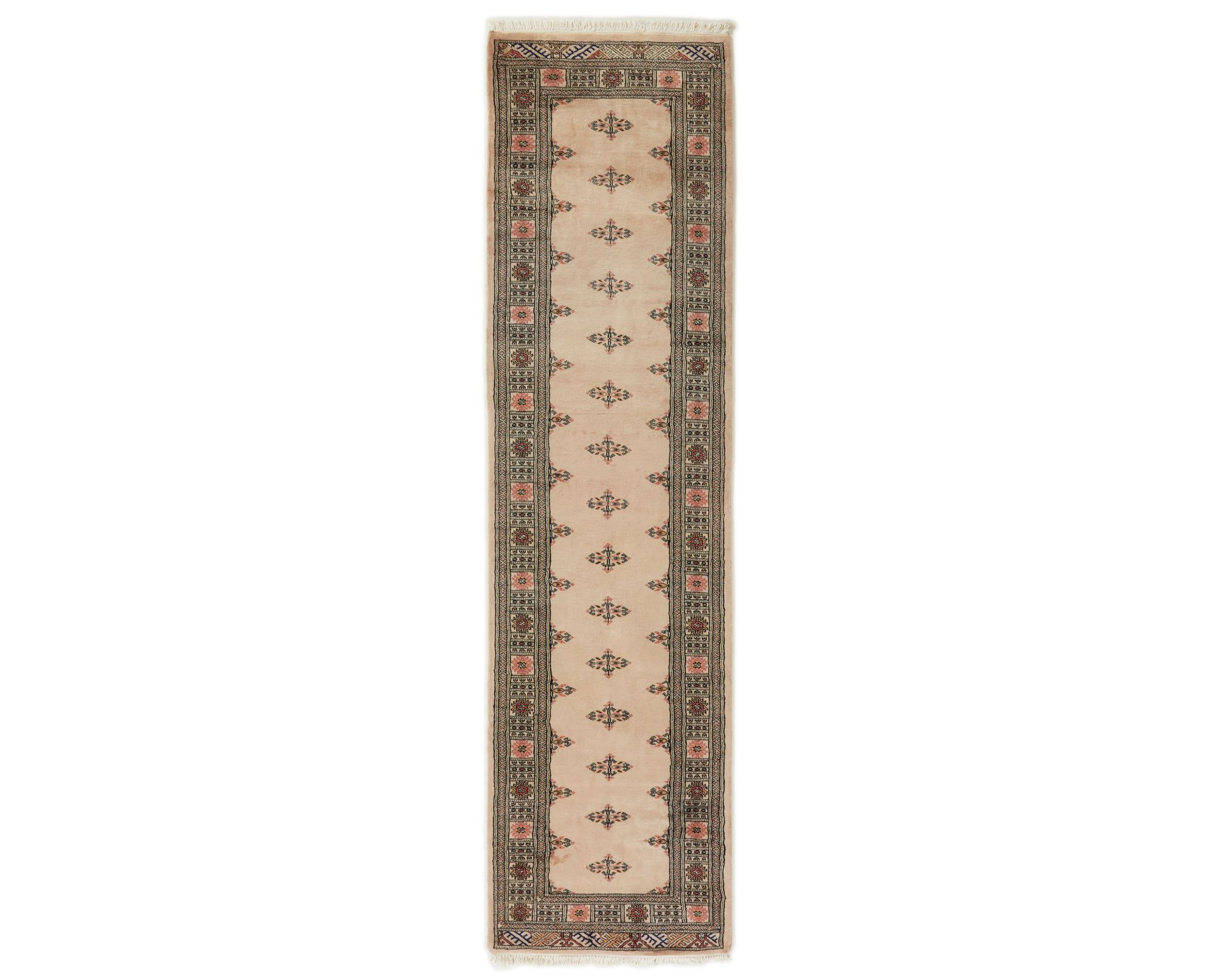 Pakistan handknotted orientalisk matta 81 x 305 cm beige
