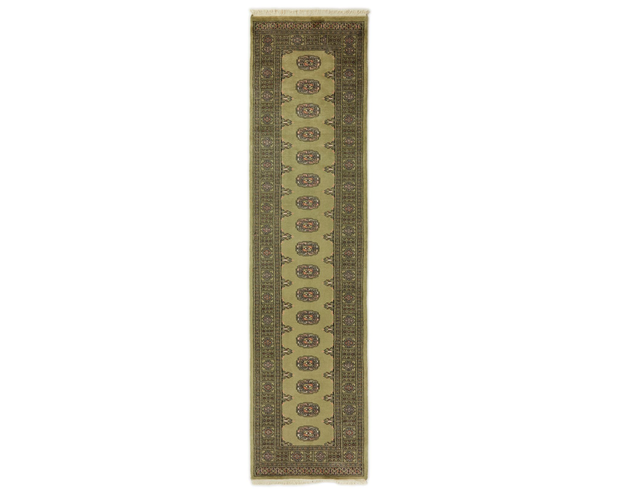 Pakistan handknotted orientalisk matta 75 x 298 cm