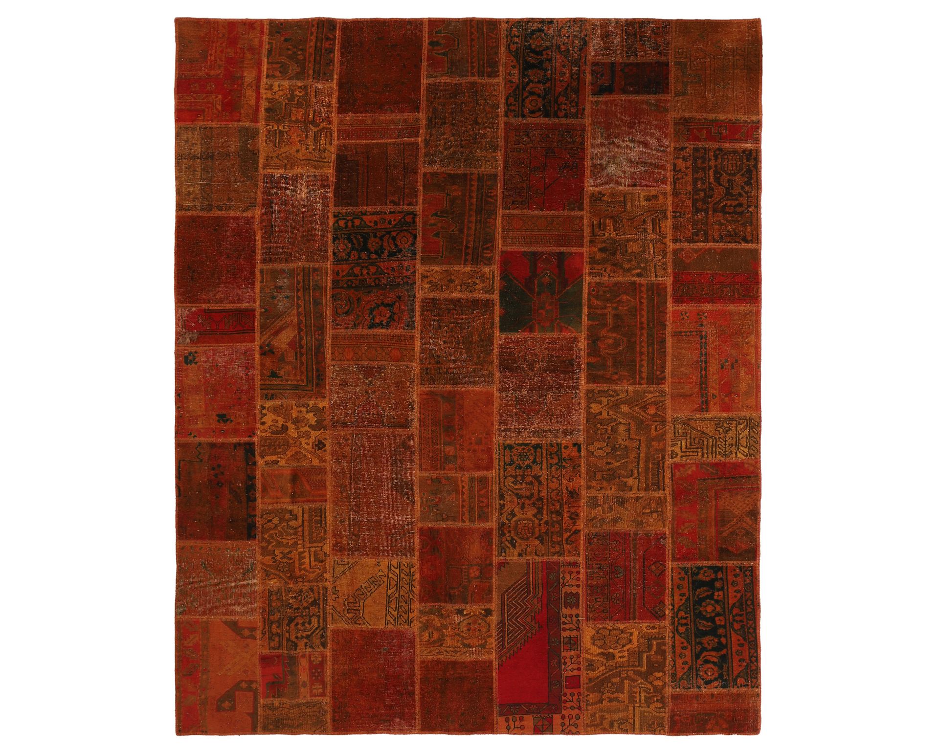 Vintage Patchwork itämainen matto 252 x 307 cm