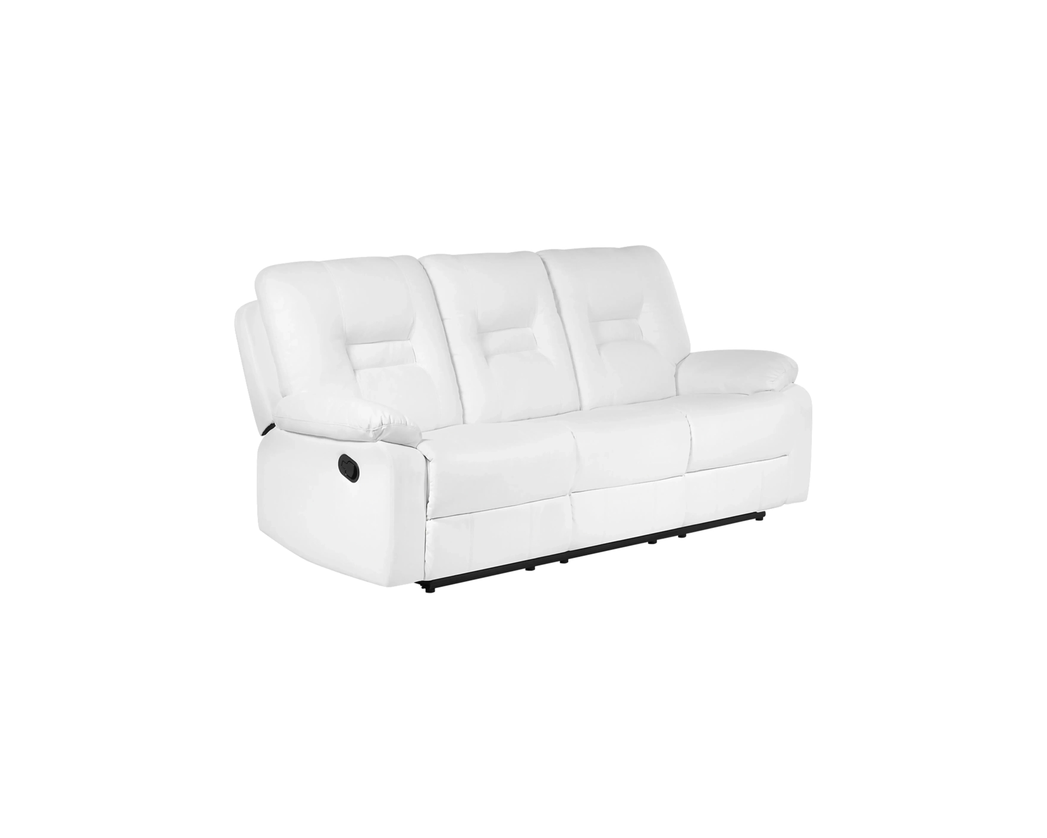 Bergen 2-sits reclinersoffa white