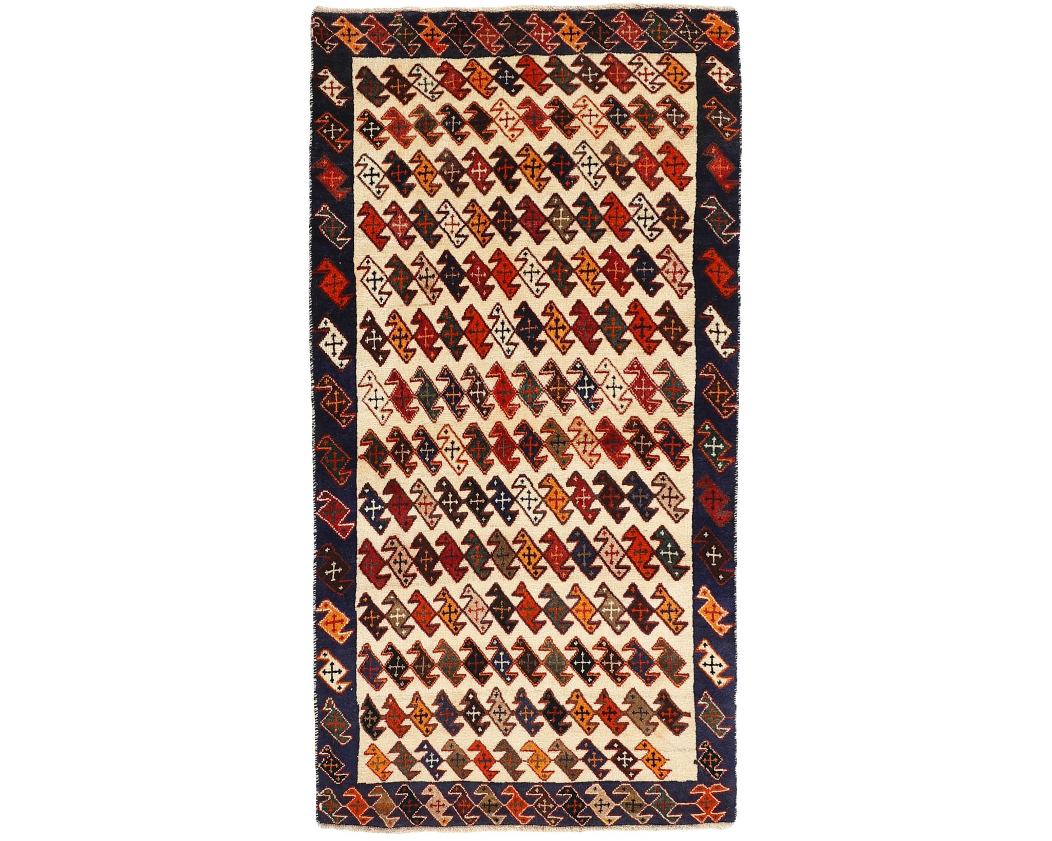 Kashghai orientalisk matta 92 x 190 cm