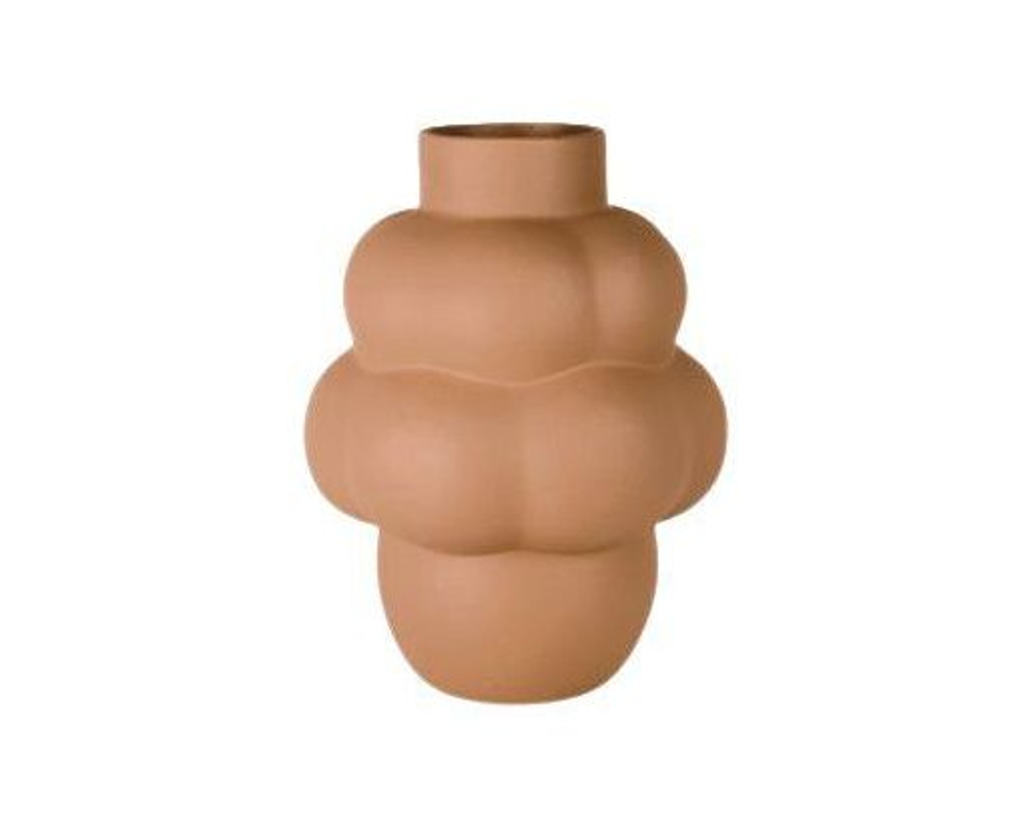 Louise Roe Balloon Vase 04 Petit maljakko Sanded Ochre ø 6-12 cm
