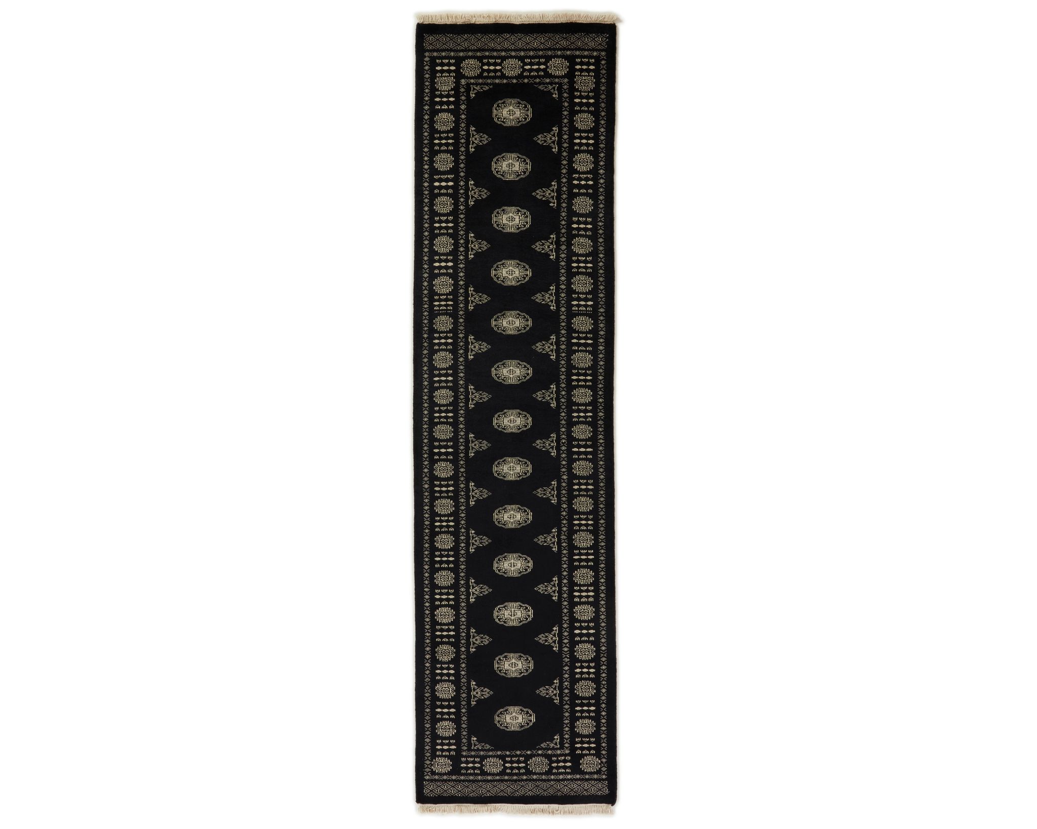 Pakistan handknotted orientalisk matta 77 x 301 cm