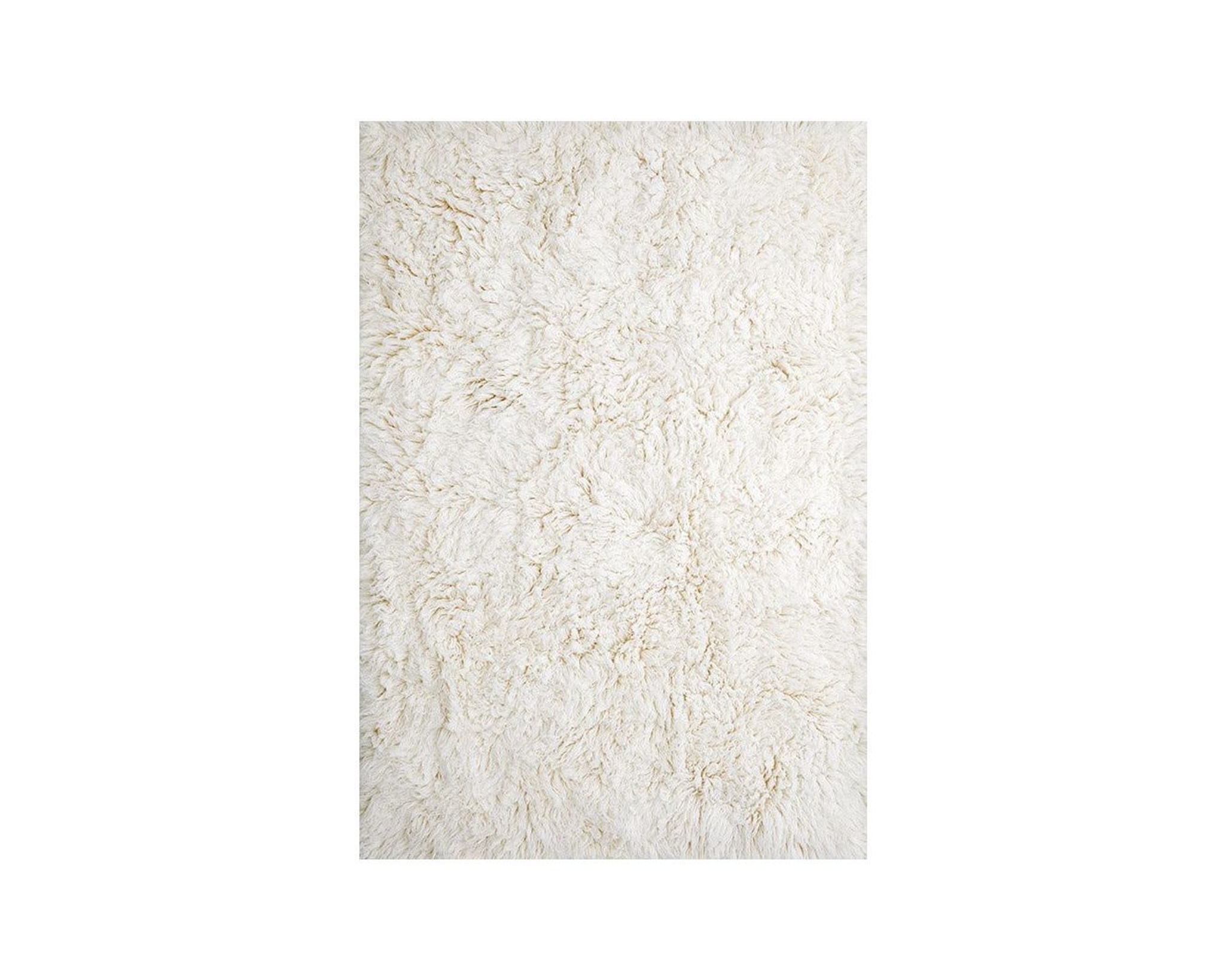 Layered Shaggy ullmatta 300 x 400 cm Bone White