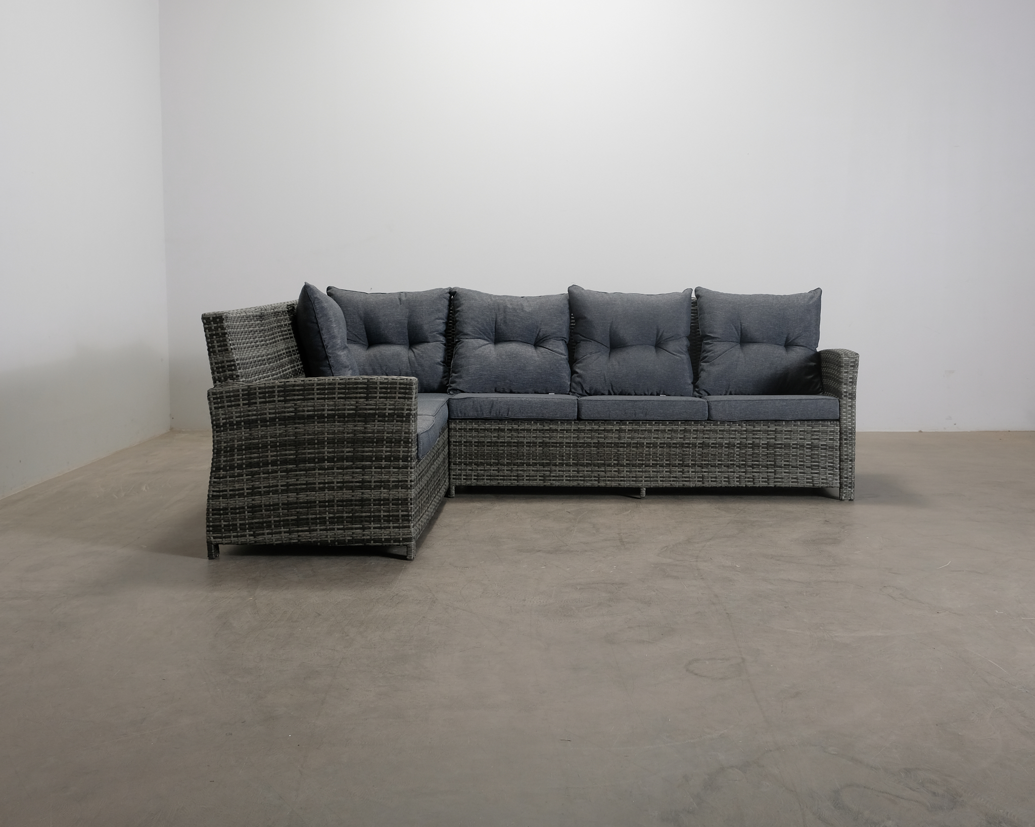 James 4-istuttava kulmasohva harmaa