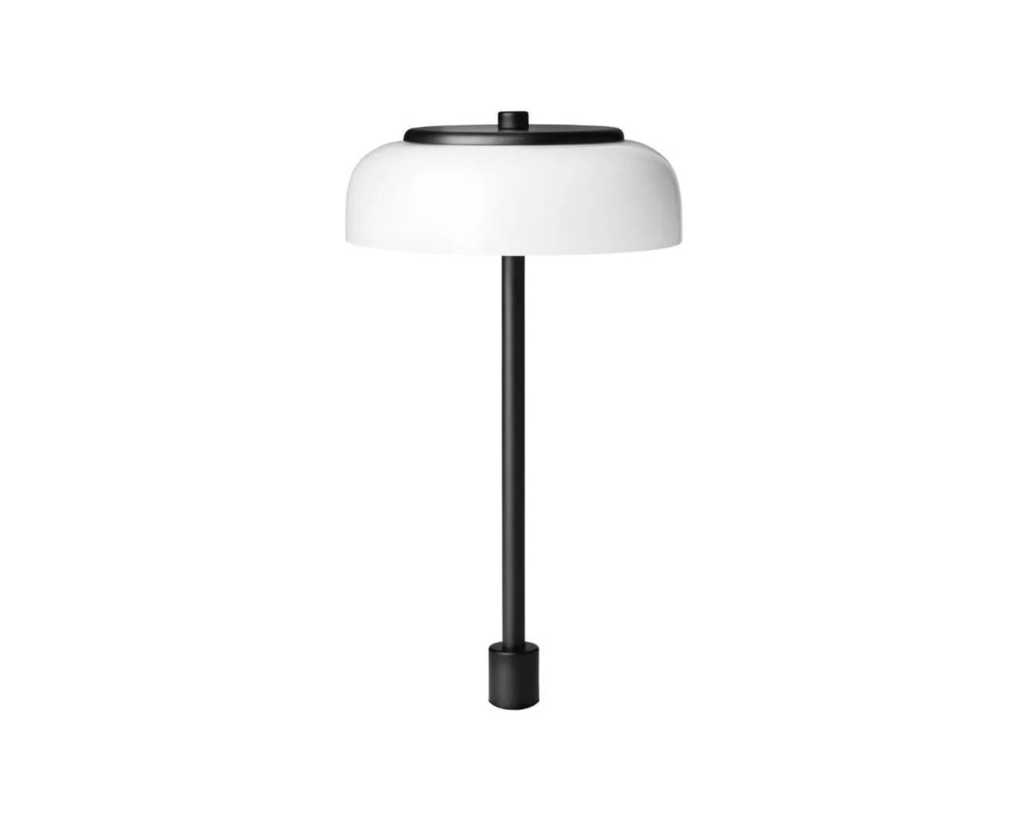 Nuura Blossi In-set bordslampa &oslash; 17 cm svart / opalglas