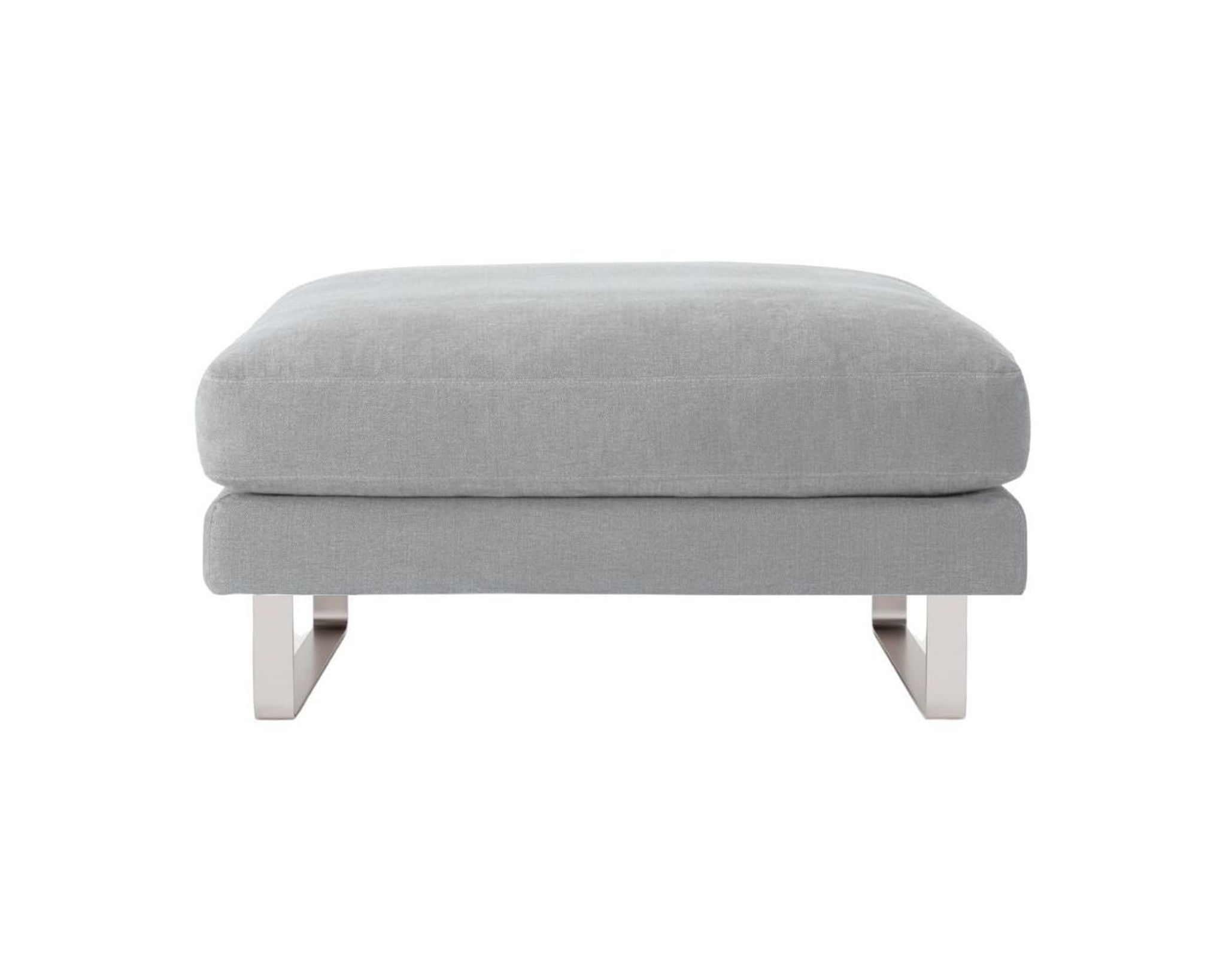 Fredericia Furniture EJ280 fotpall ljusgr&aring; / krom
