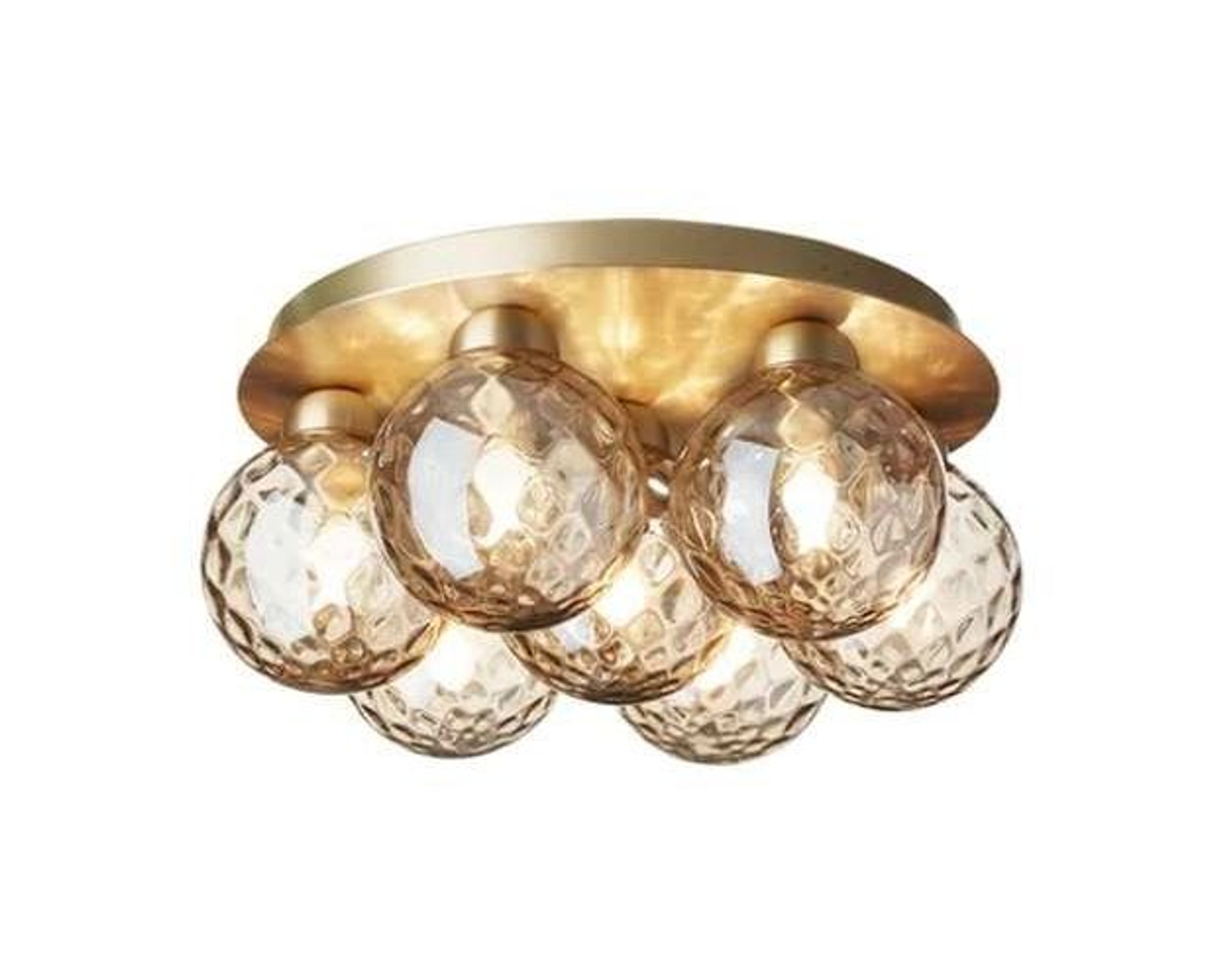 Nuura Apiales 7 plafond &oslash; 38 cm m&auml;ssing / guld