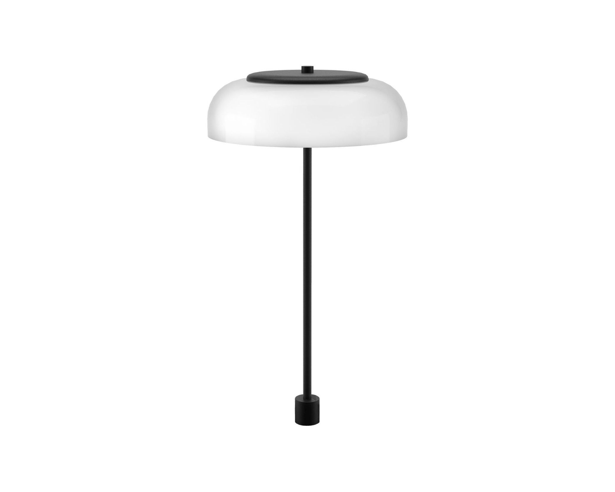 Nuura Blossi In-set bordslampa &oslash; 23 cm svart / opalglas