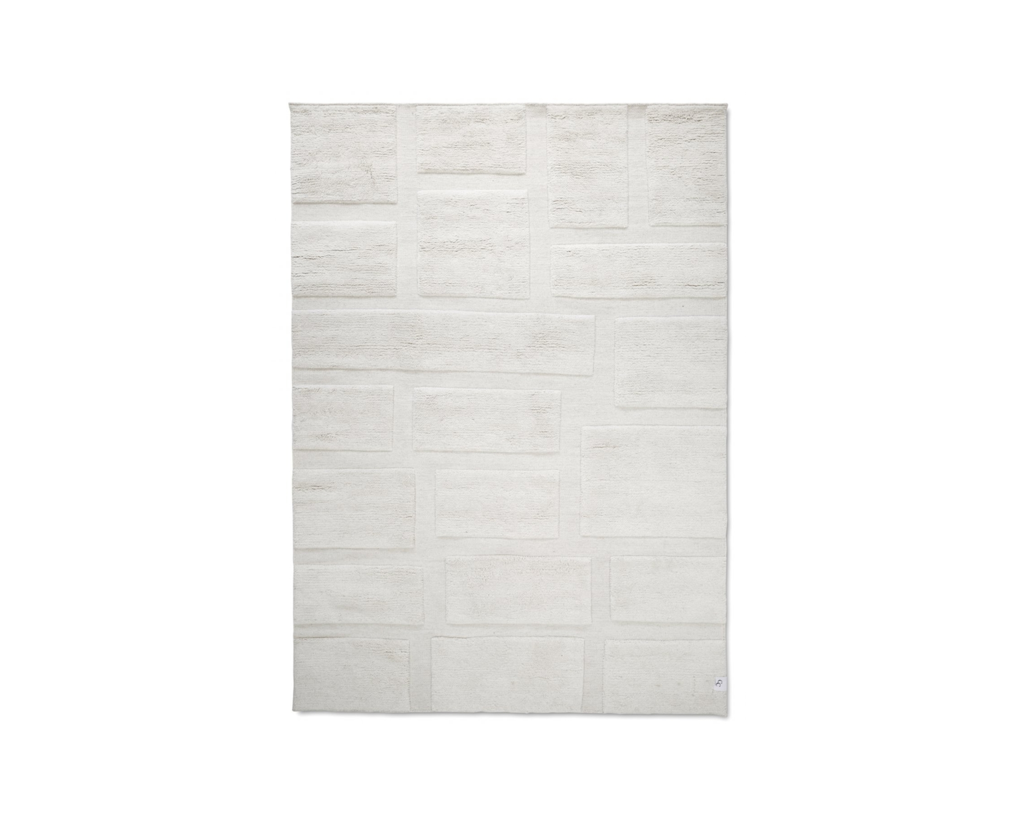 Classic Collection Bricks ullmatta 170 x 230 cm naturvit