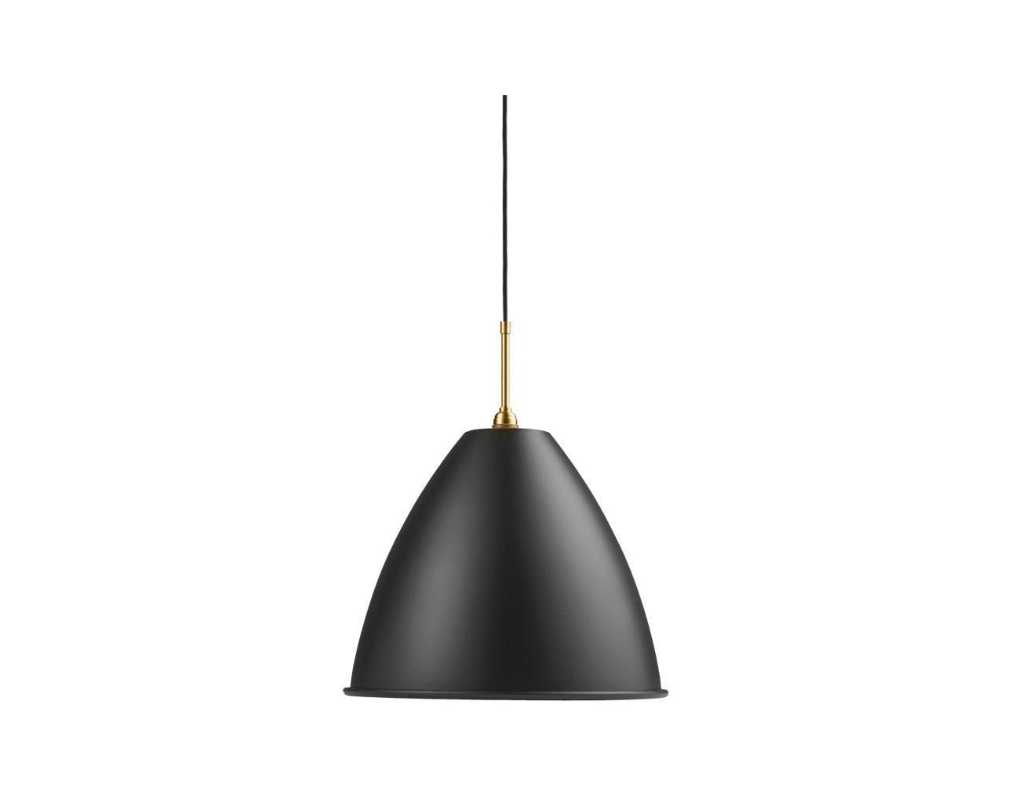 Gubi Bestlite BL9 pendellampa &oslash; 40 cm m&auml;ssing / svart