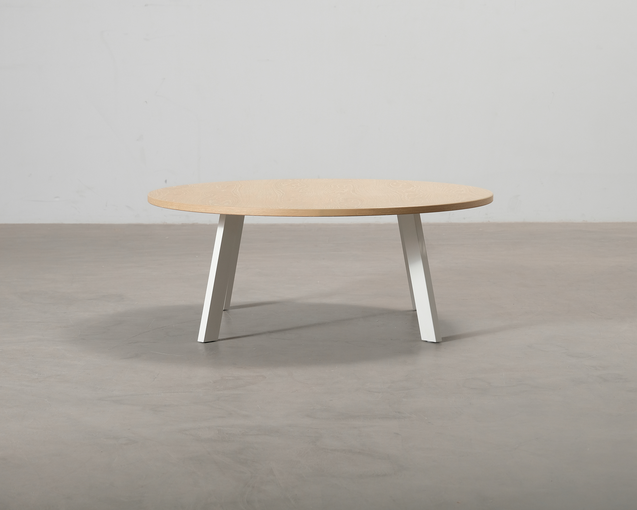 FeelDesign Freddy soffbord &oslash; 115 cm oak / vit