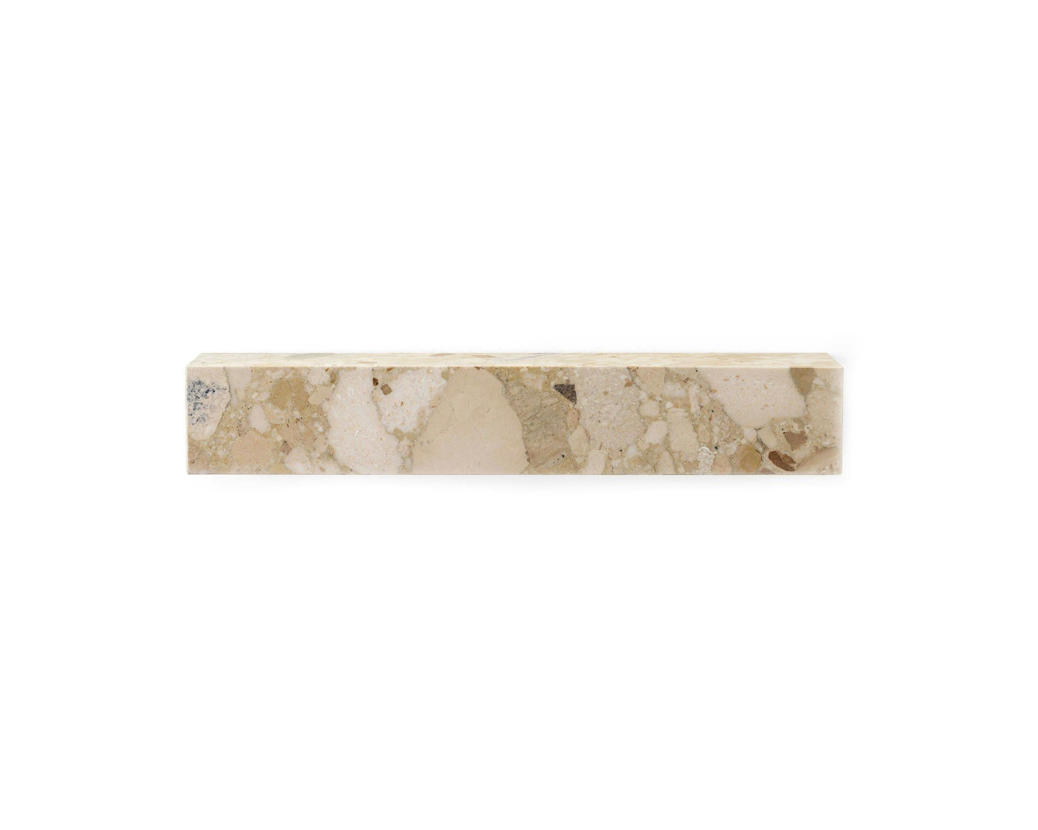 Audo Copenhagen Plinth hylla 60 cm, Kunis Breccia marmor