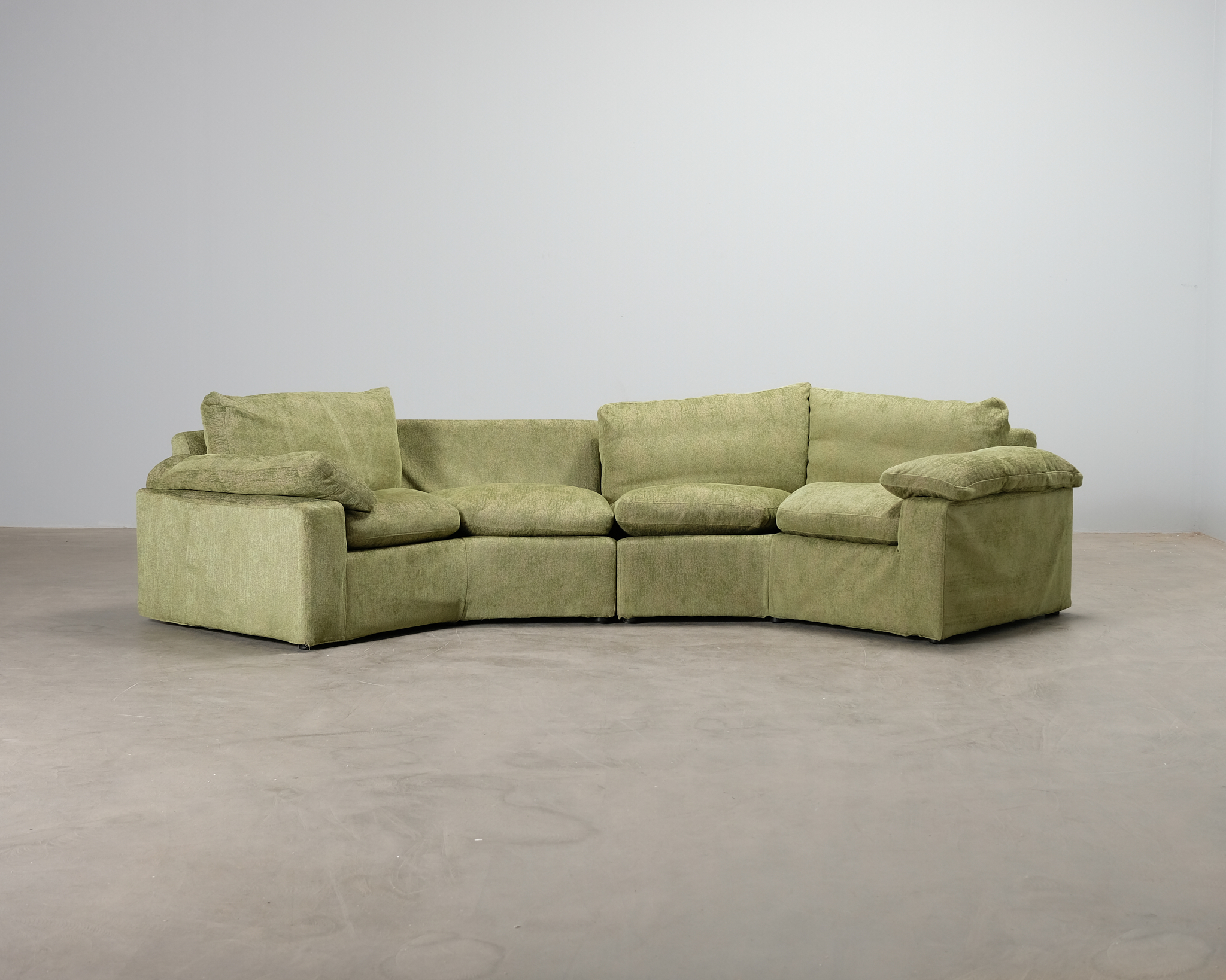 Meridiani 4-sits soffa gr&ouml;n