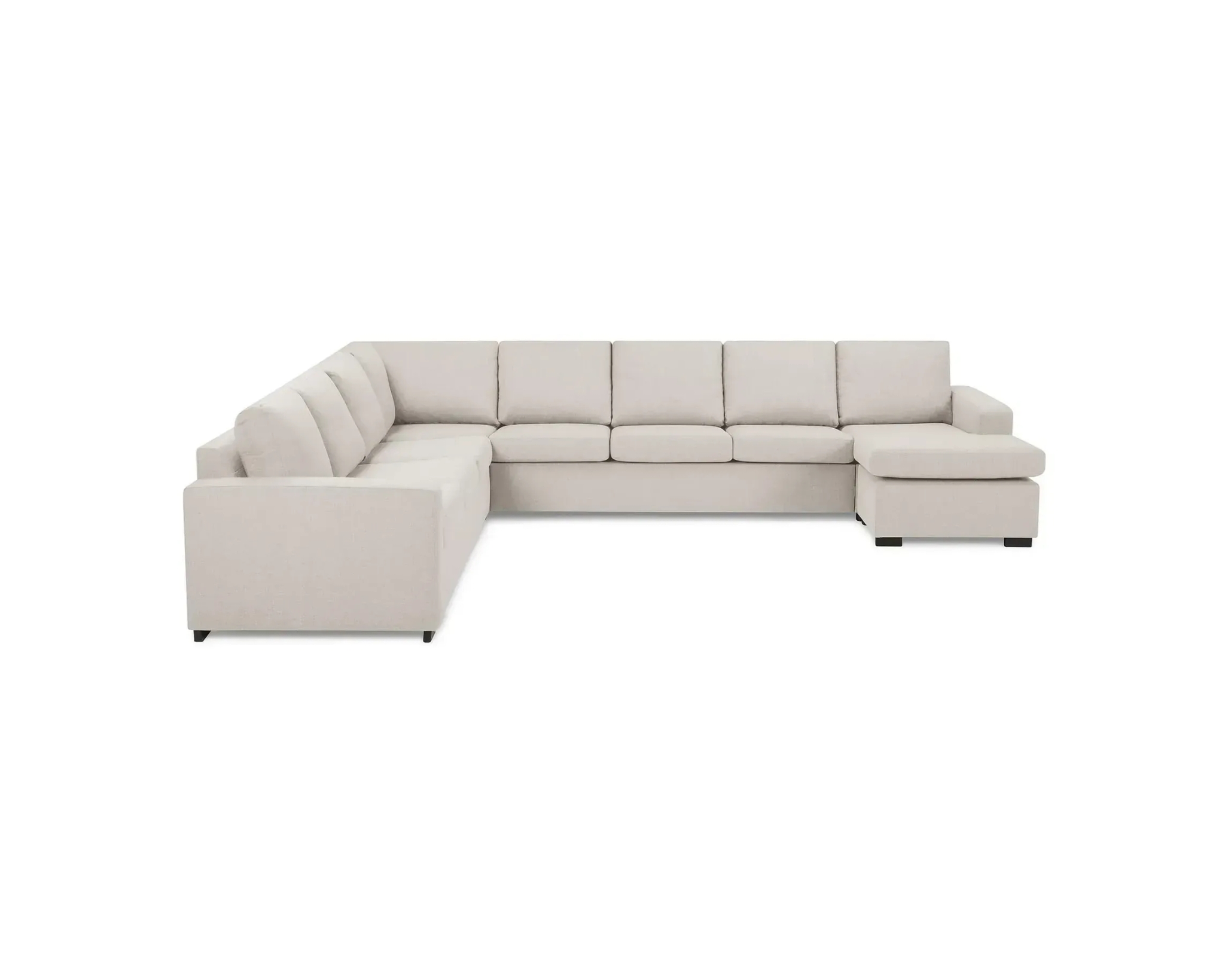 Crazy 7-sits h&ouml;rnsoffa med divan beige