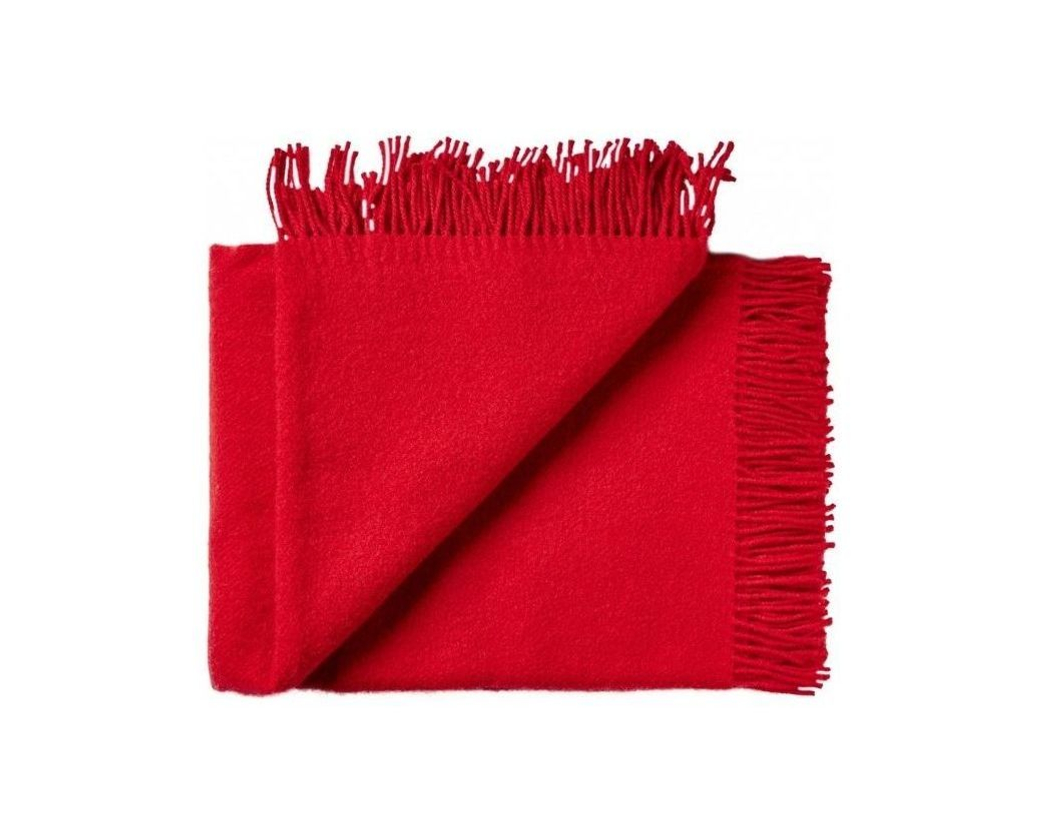 Silkeborg Uldspinderi Athen ullpl&auml;d 130 x 200 cm True Red