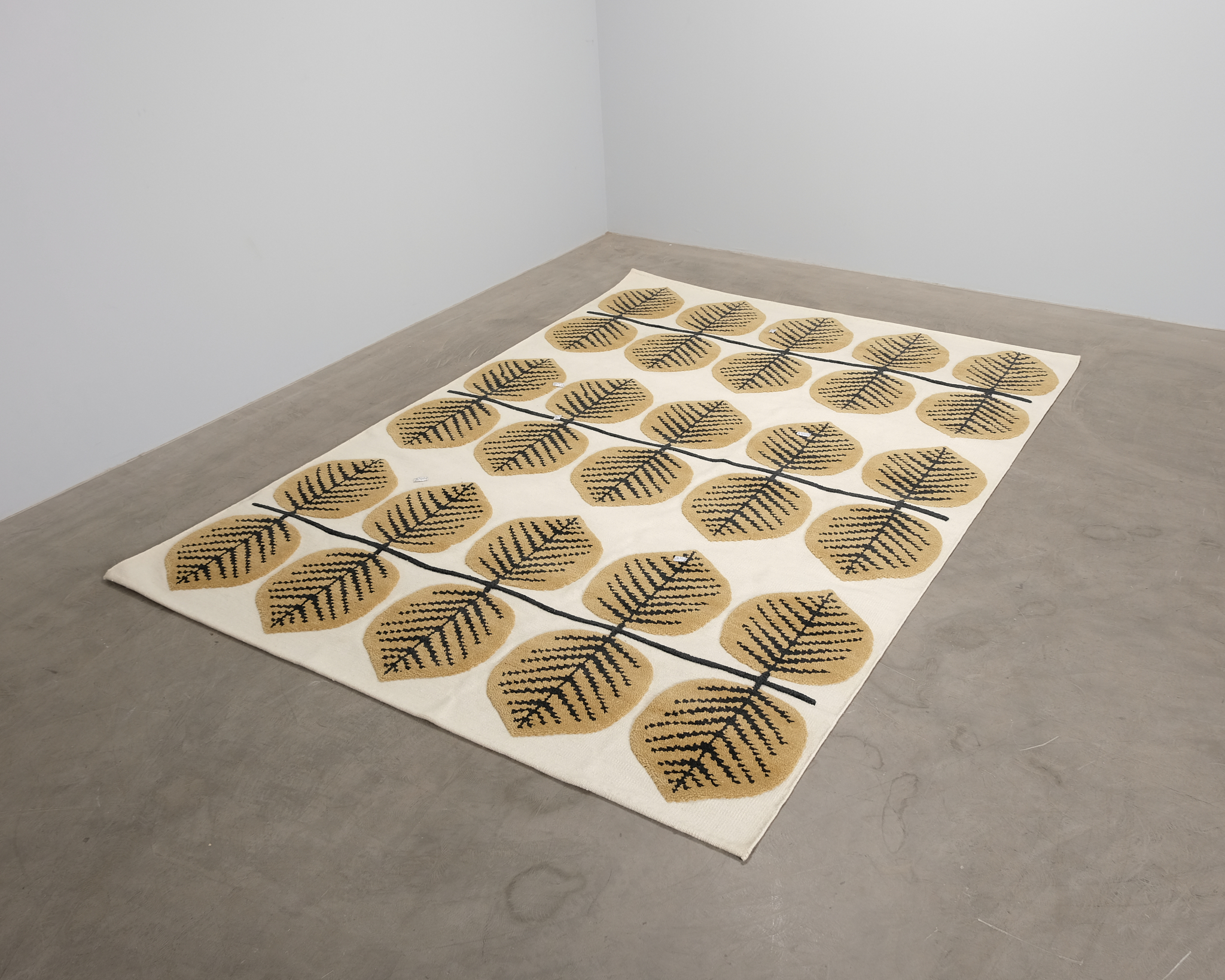 Layered x Stig Lindberg Bers&aring; ullmatta 250 x 340 cm Mustard