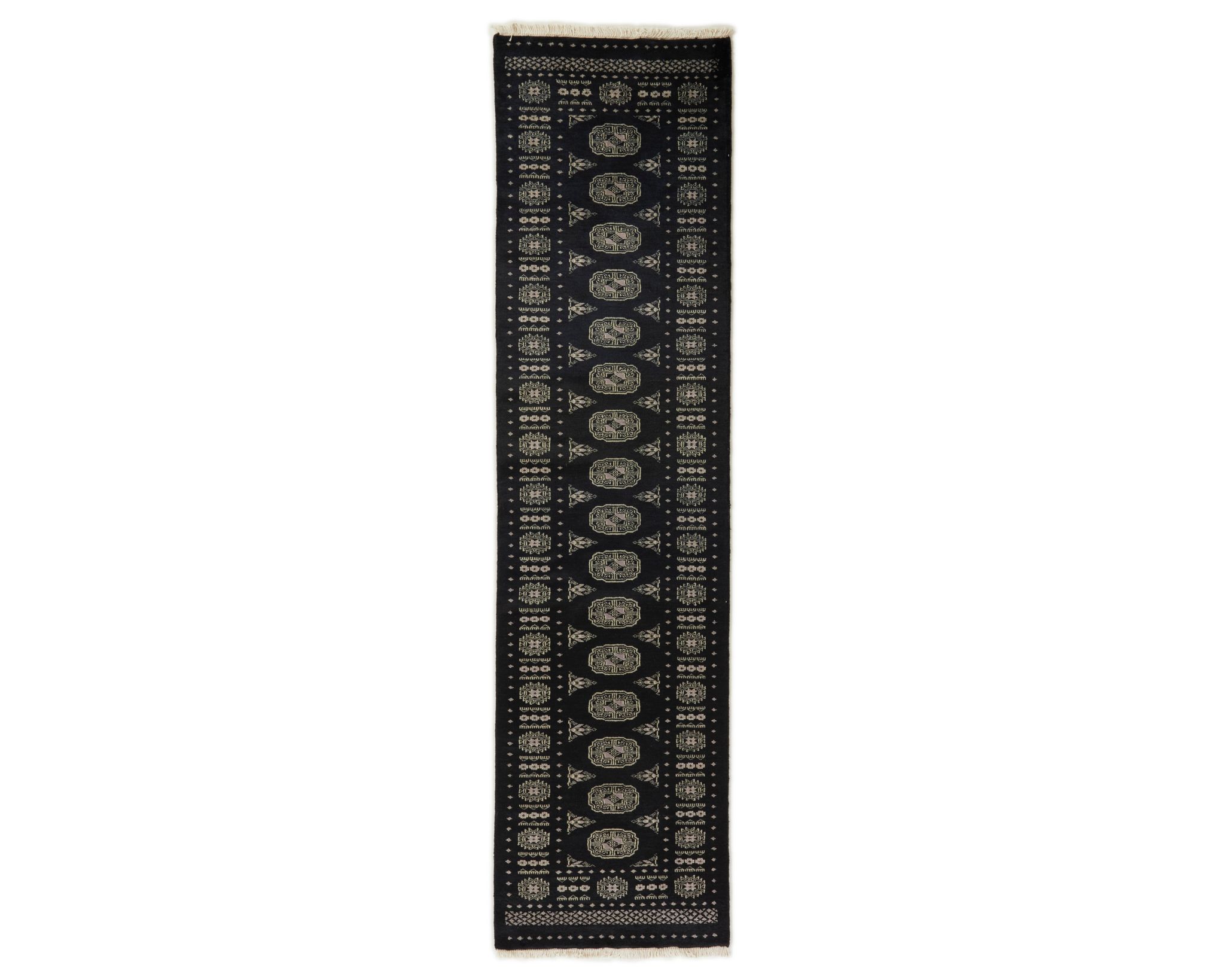 Pakistan handknotted orientalisk matta 76 x 296 cm