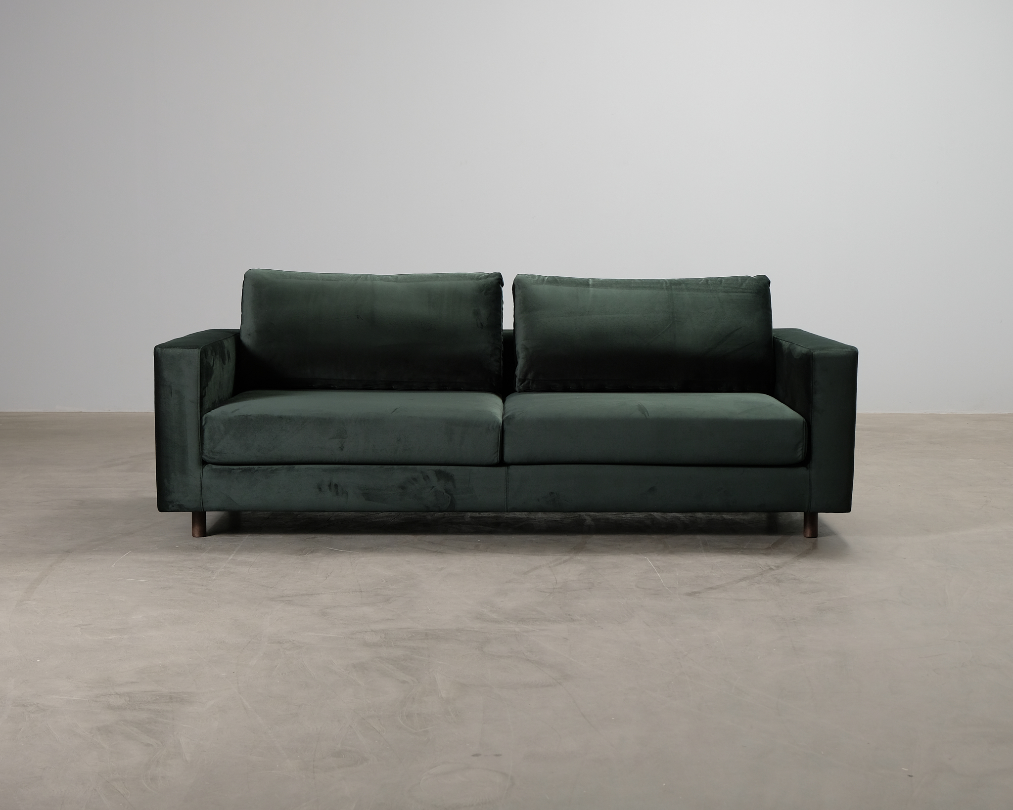 Sofacompany Douglas 3-sits sammetssoffa Velour Lux Dark Green