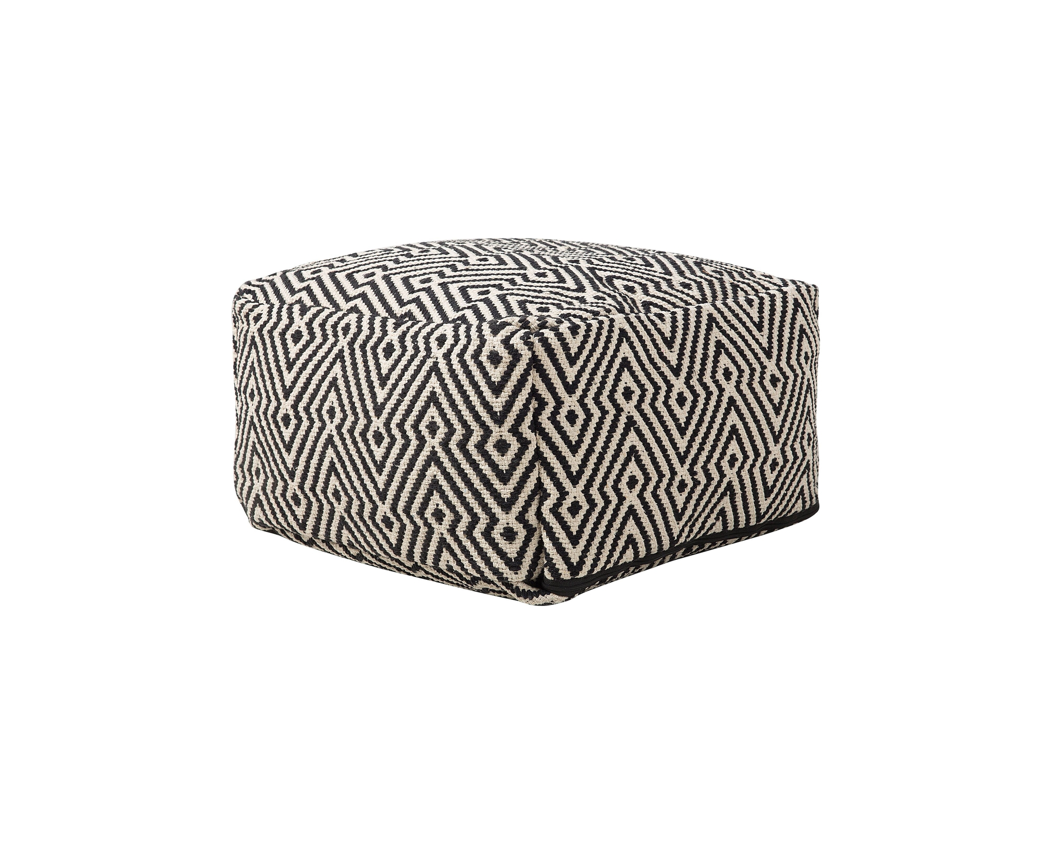 Longmont puff svart / vit