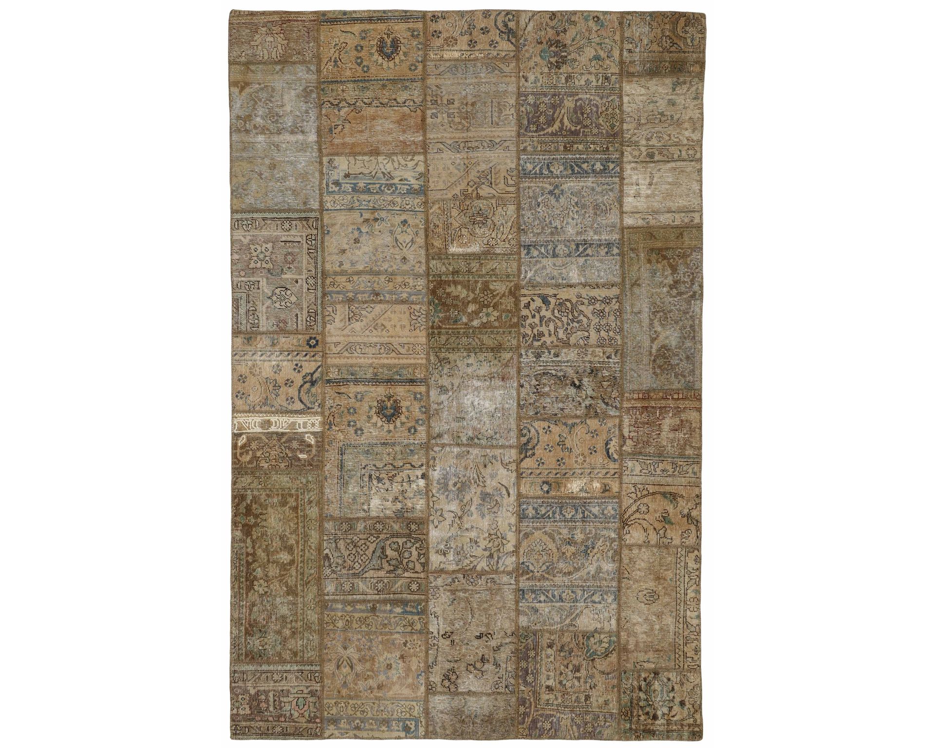 Vintage Patchwork itämainen matto 198 x 311 cm