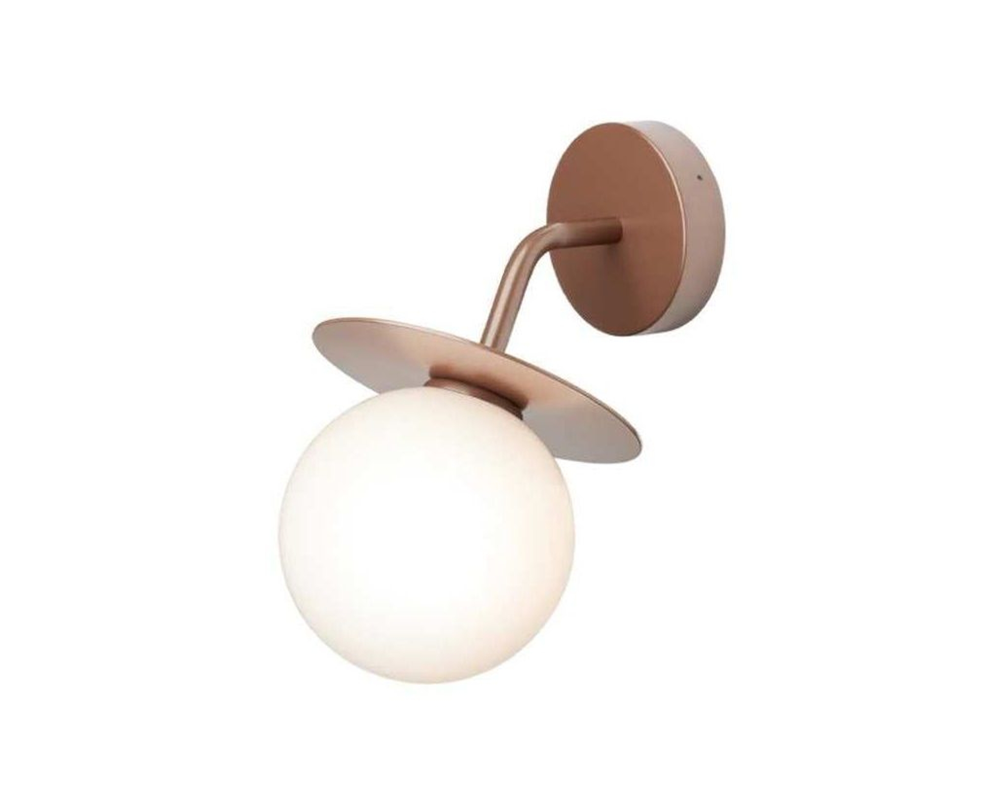 Nuura Liila utomhus v&auml;gglampa brons / opalglas