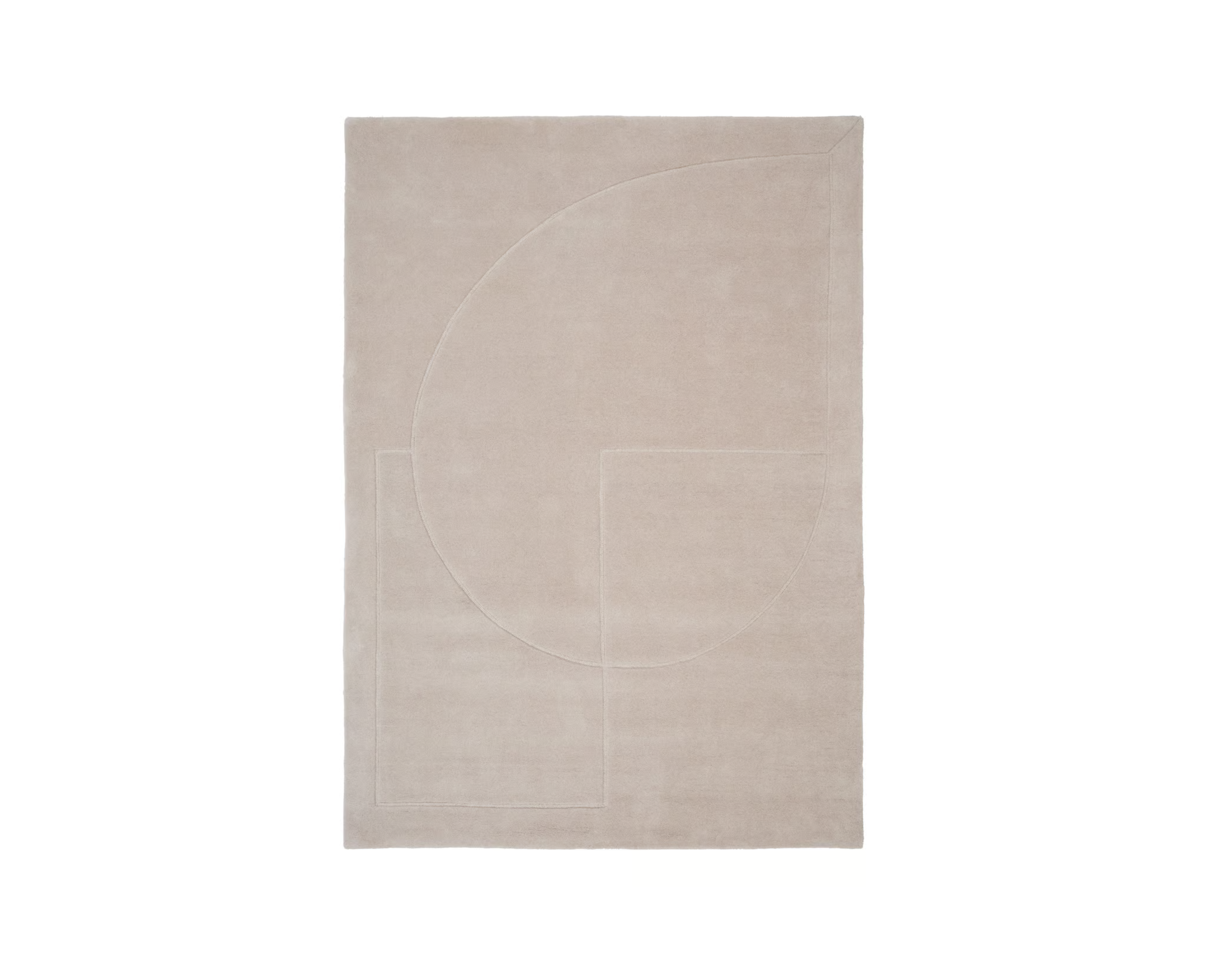 Linie Design Linael Poem ullmatta 170 x 240 cm beige