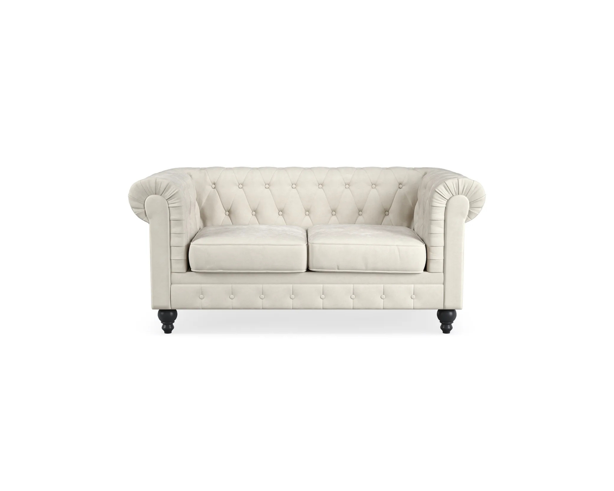 Manor House Chesterfield Lyx 2-sits soffa beige