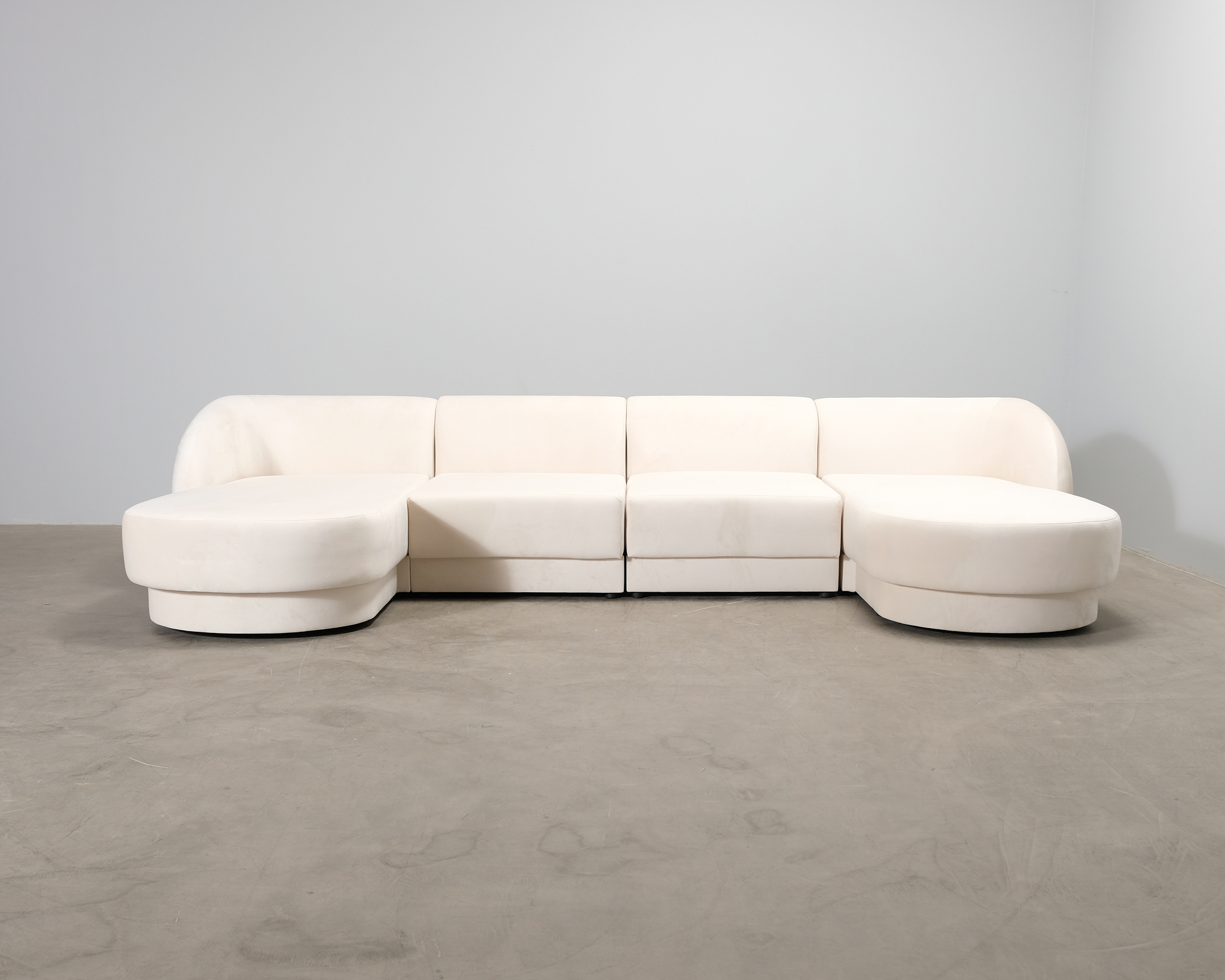 Micadoni Miley U-soffa naturvit